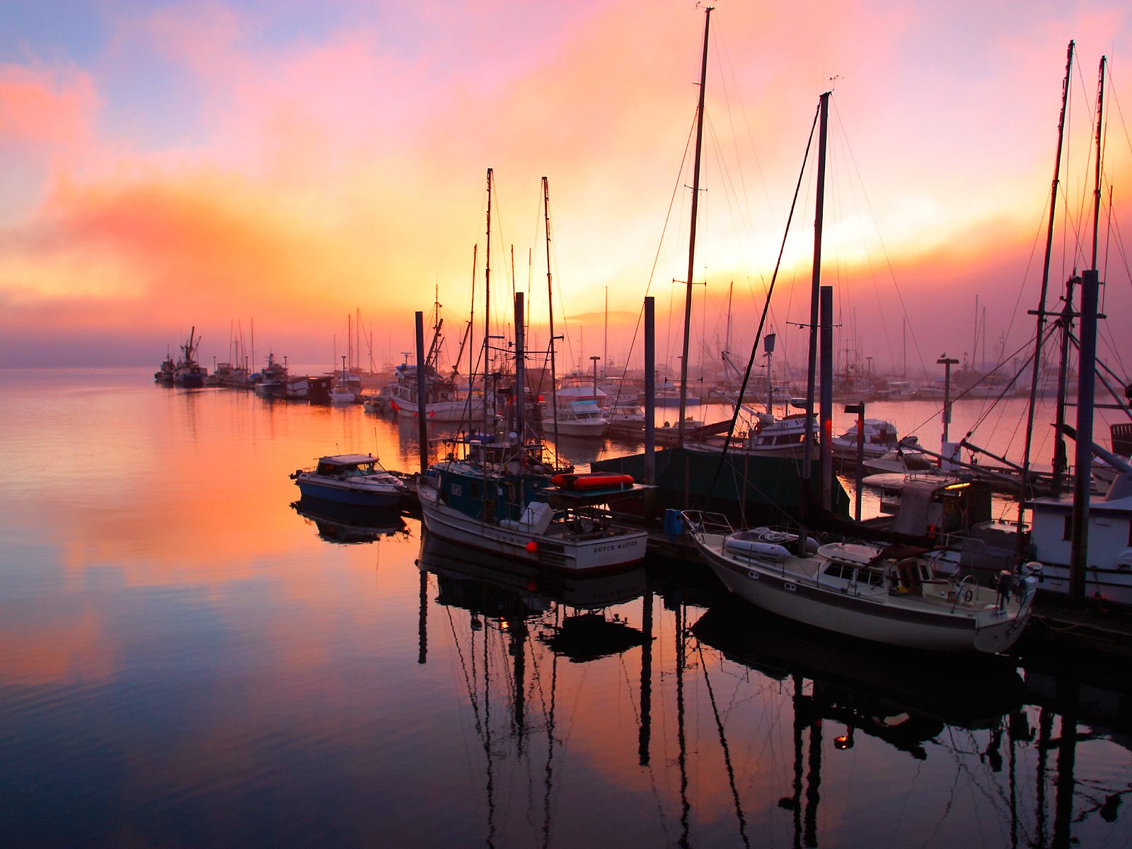 Download Background - Juneau Boat Harbor at Sunset, Alaska - Free ...