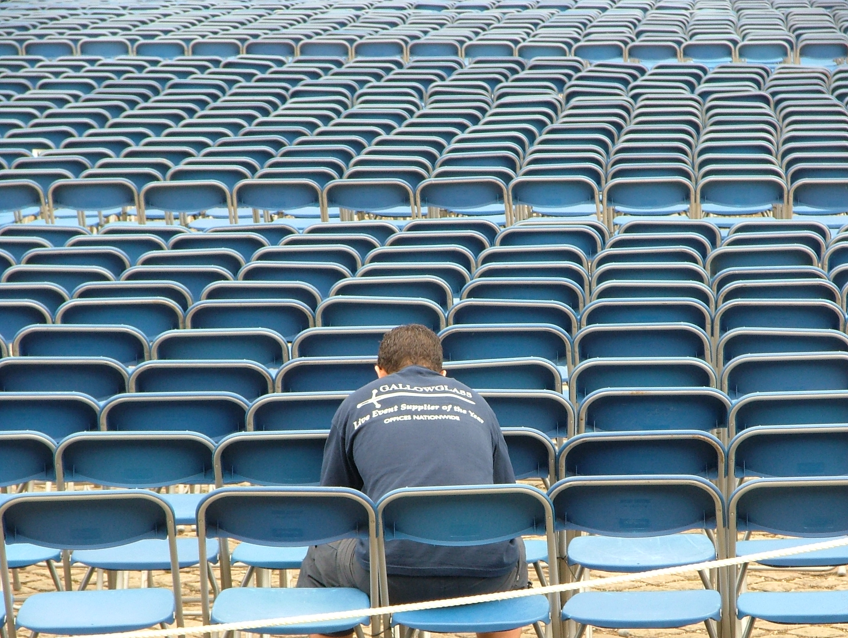 Having a rest, Blue, Chairs, Patterns, People, HQ Photo