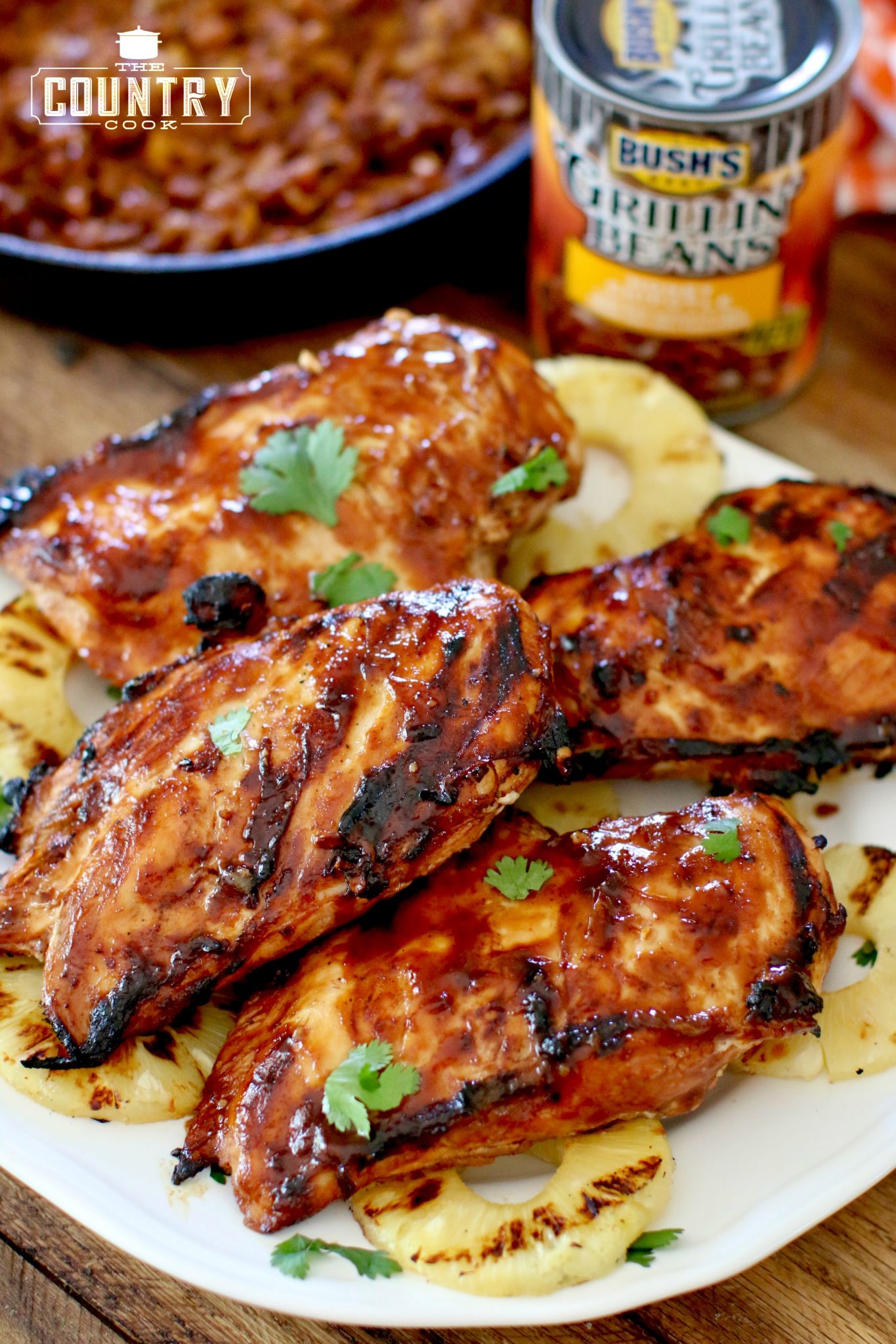Grilled Hawaiian BBQ Chicken with Pineapple Honey Chipotle Grillin ...
