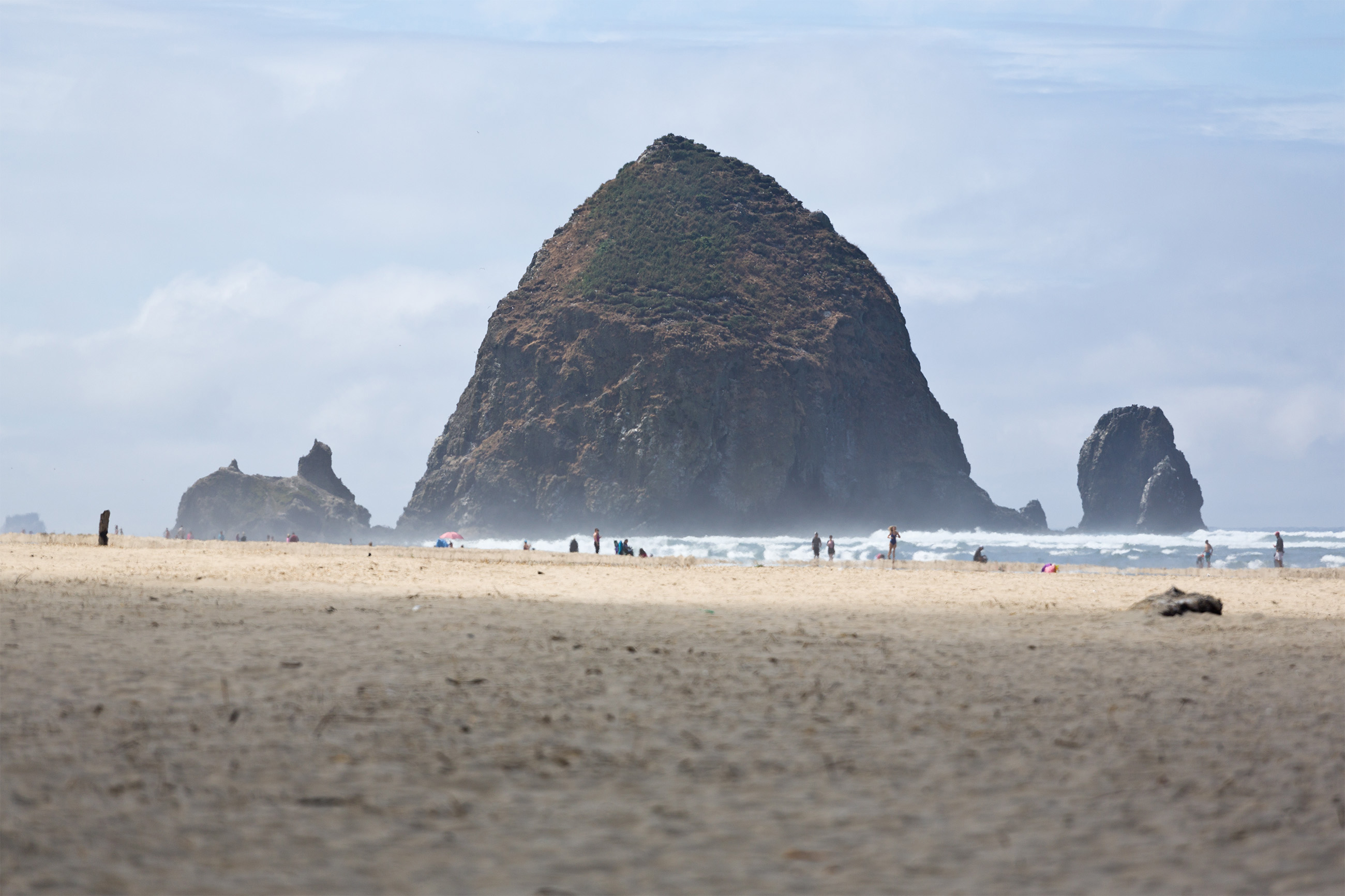 Haystack Rock, Cannon Beach, Oregon, Beach, Ocean, Water, Sunset, HQ Photo