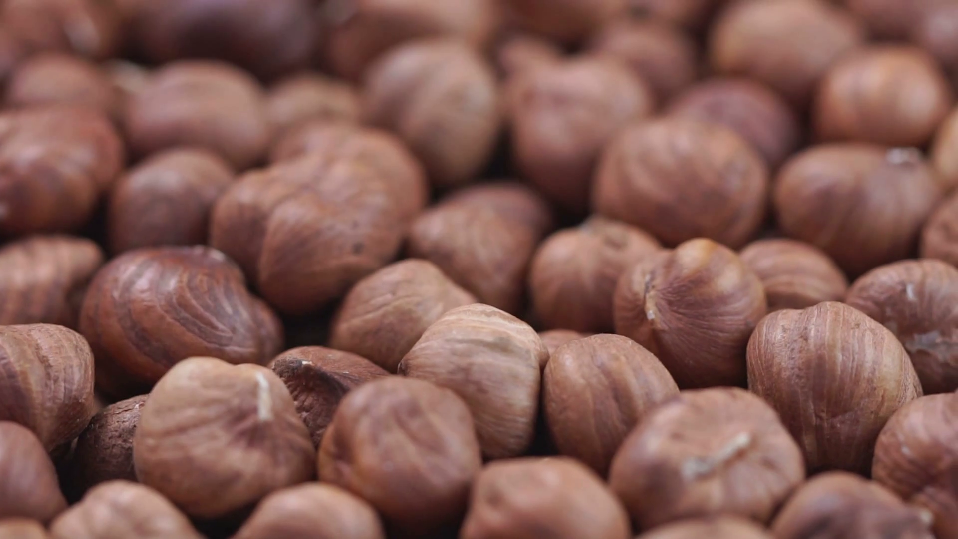 Hazelnut closeup. Rotating nuts background Stock Video Footage ...