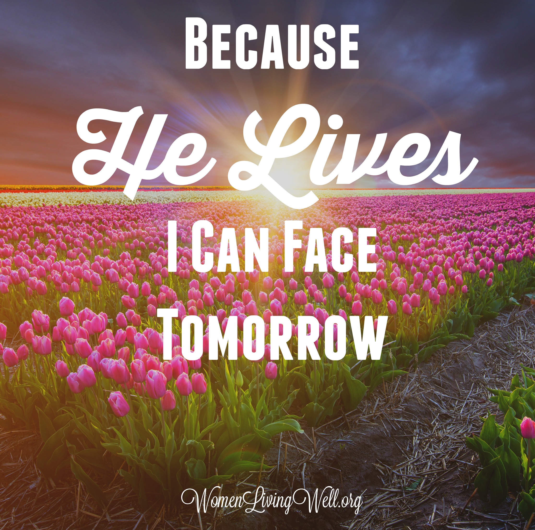 Because He Lives I Can Face Tomorrow - Women Living Well