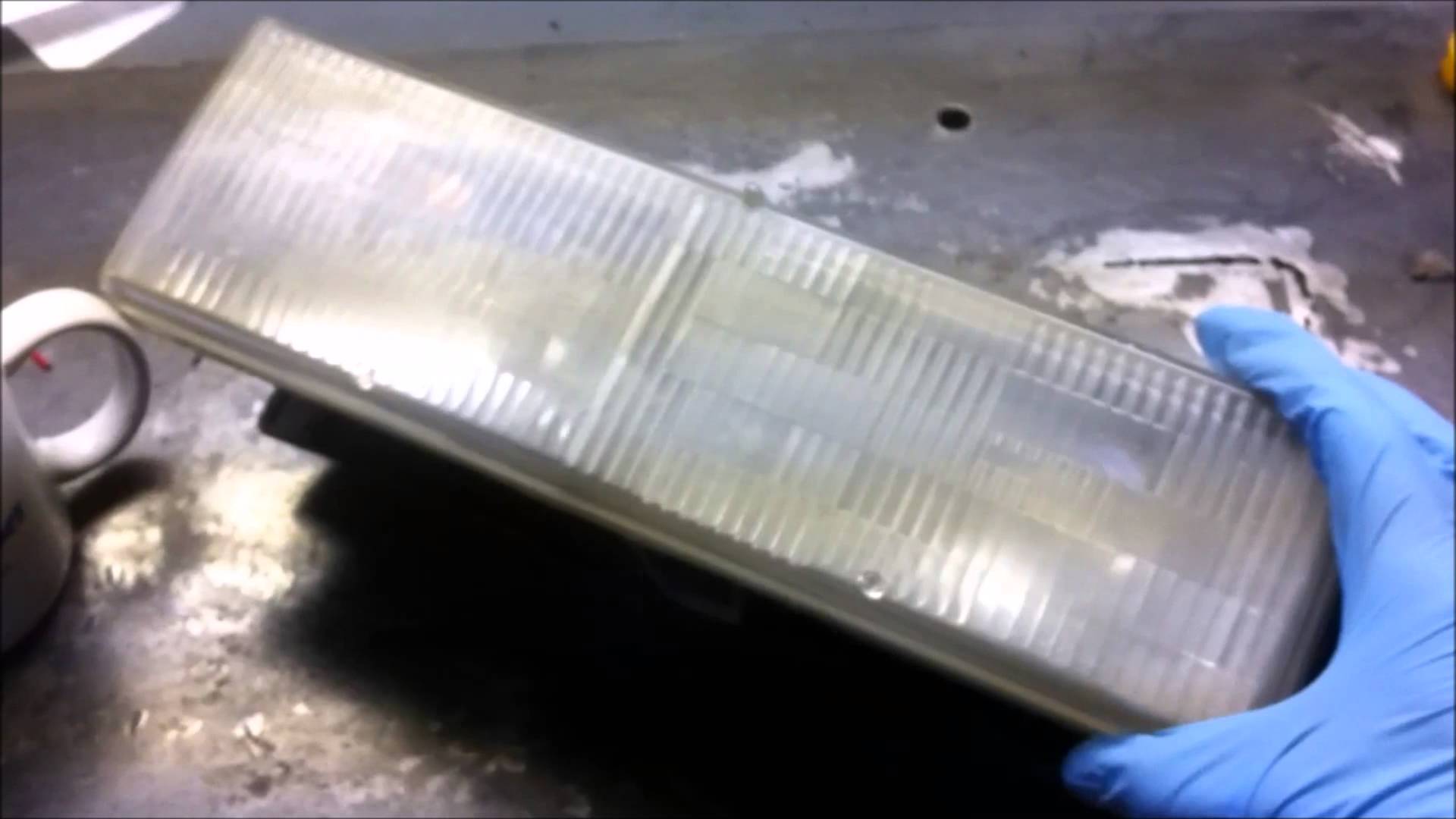 88-98 OBS Chevy GMC Truck Headlight Buffing - YouTube