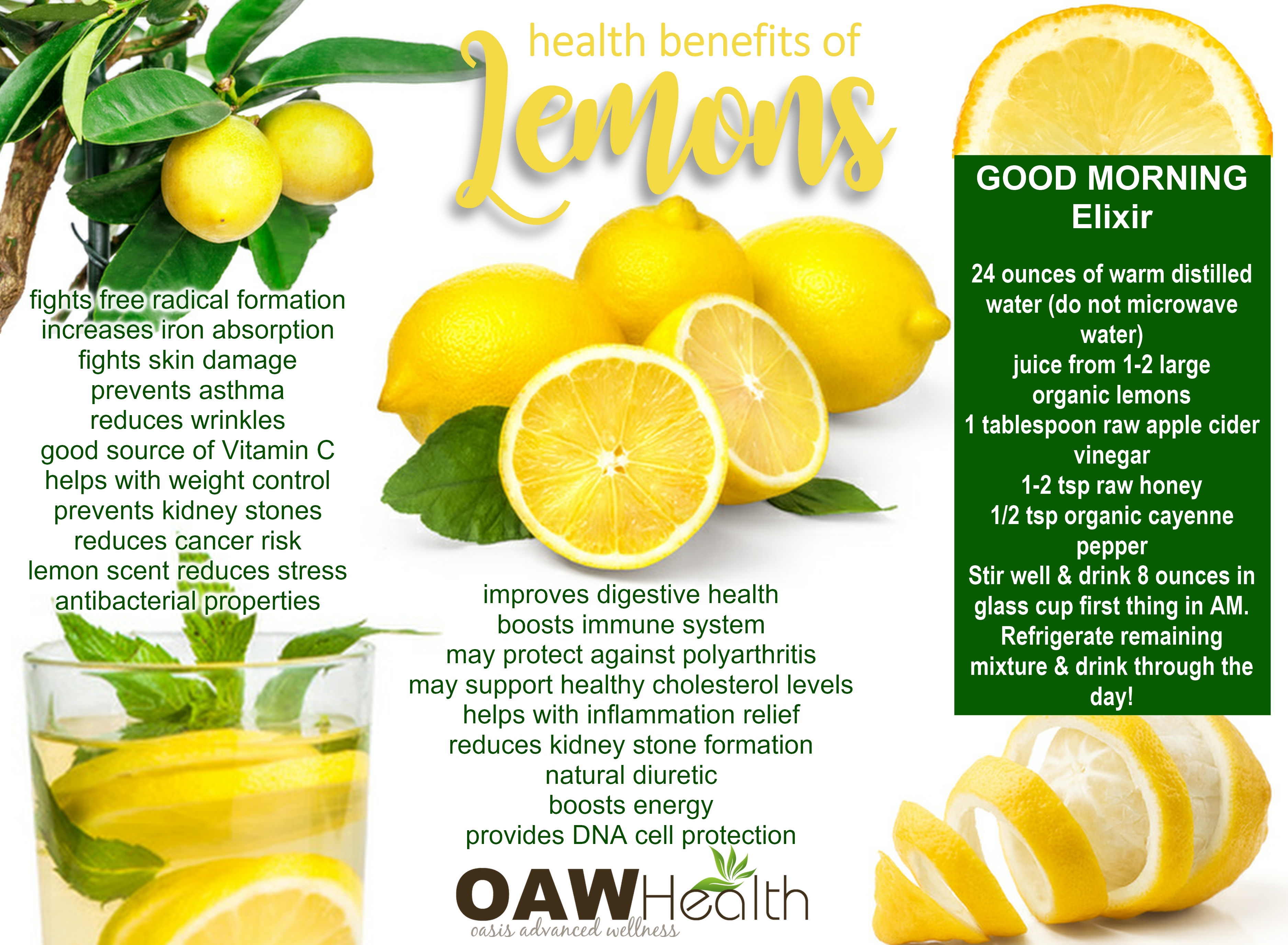 20 Health Benefits of Lemons - OAWHealth