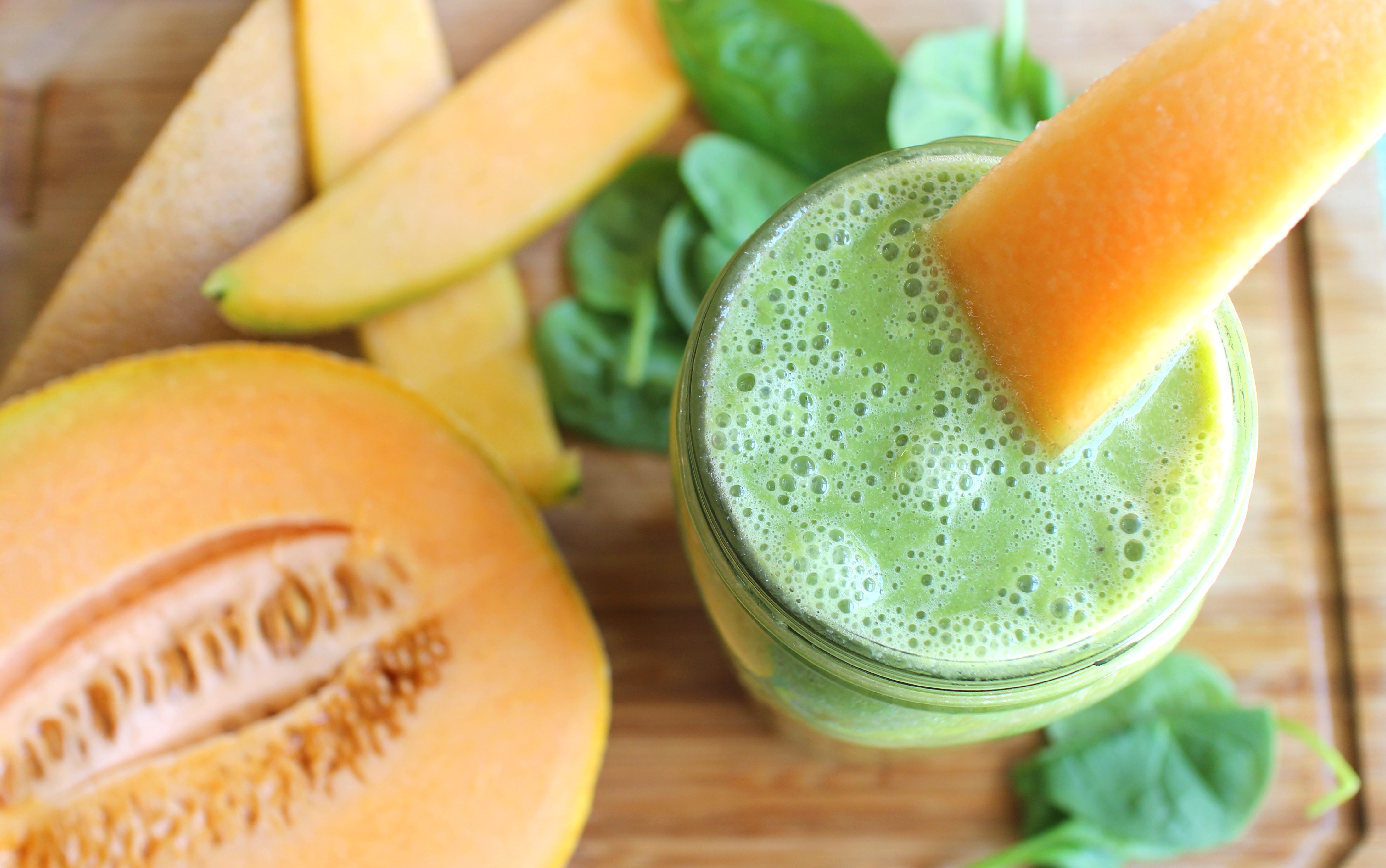 Cantaloupe Melon Smoothie | Lettuce Be Healthy with Kim Lam