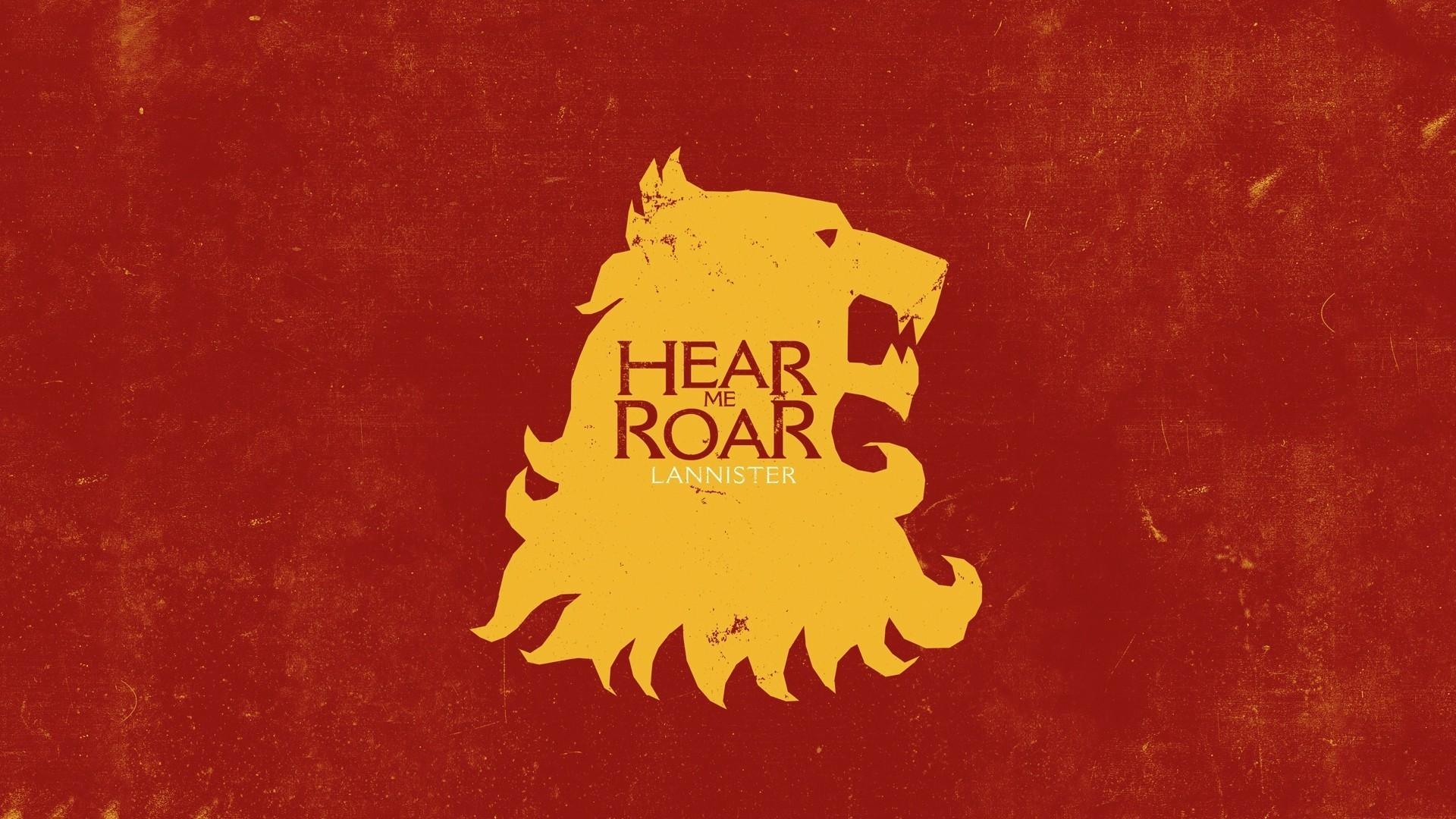 Thrones hear me roar house lannister sigil wallpaper | (96428)