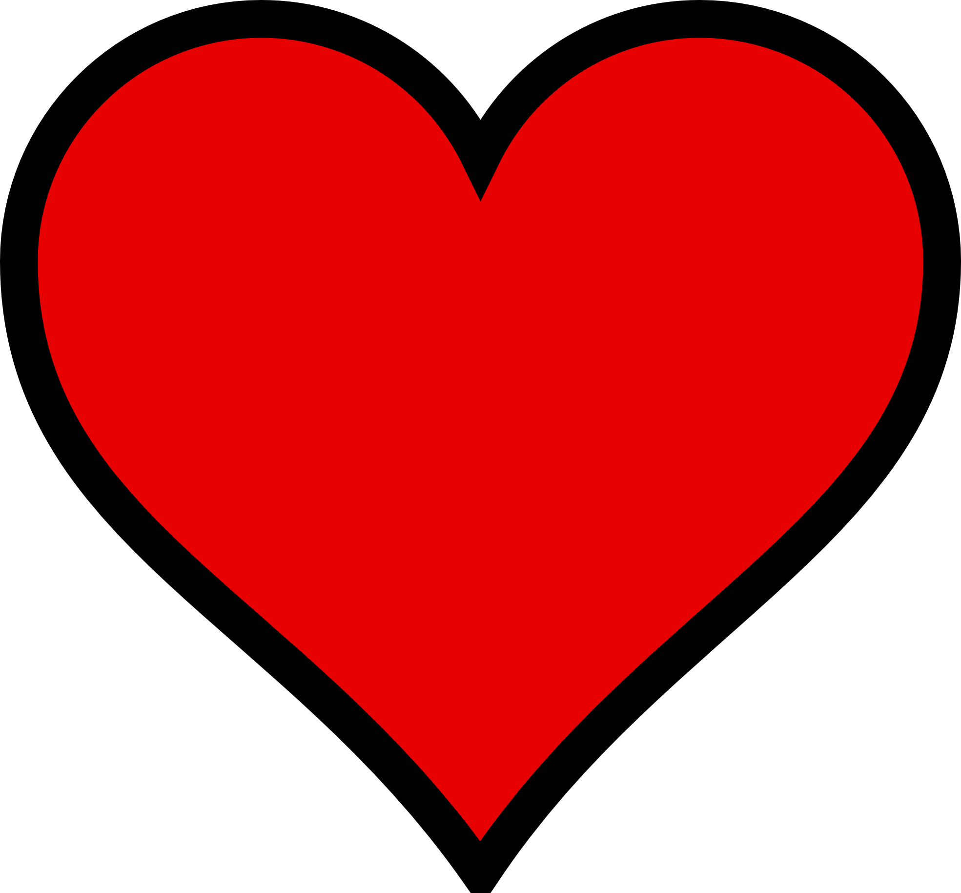 Image - Heart-clip-art-valentine heart 29-1969px.png | Planet ...