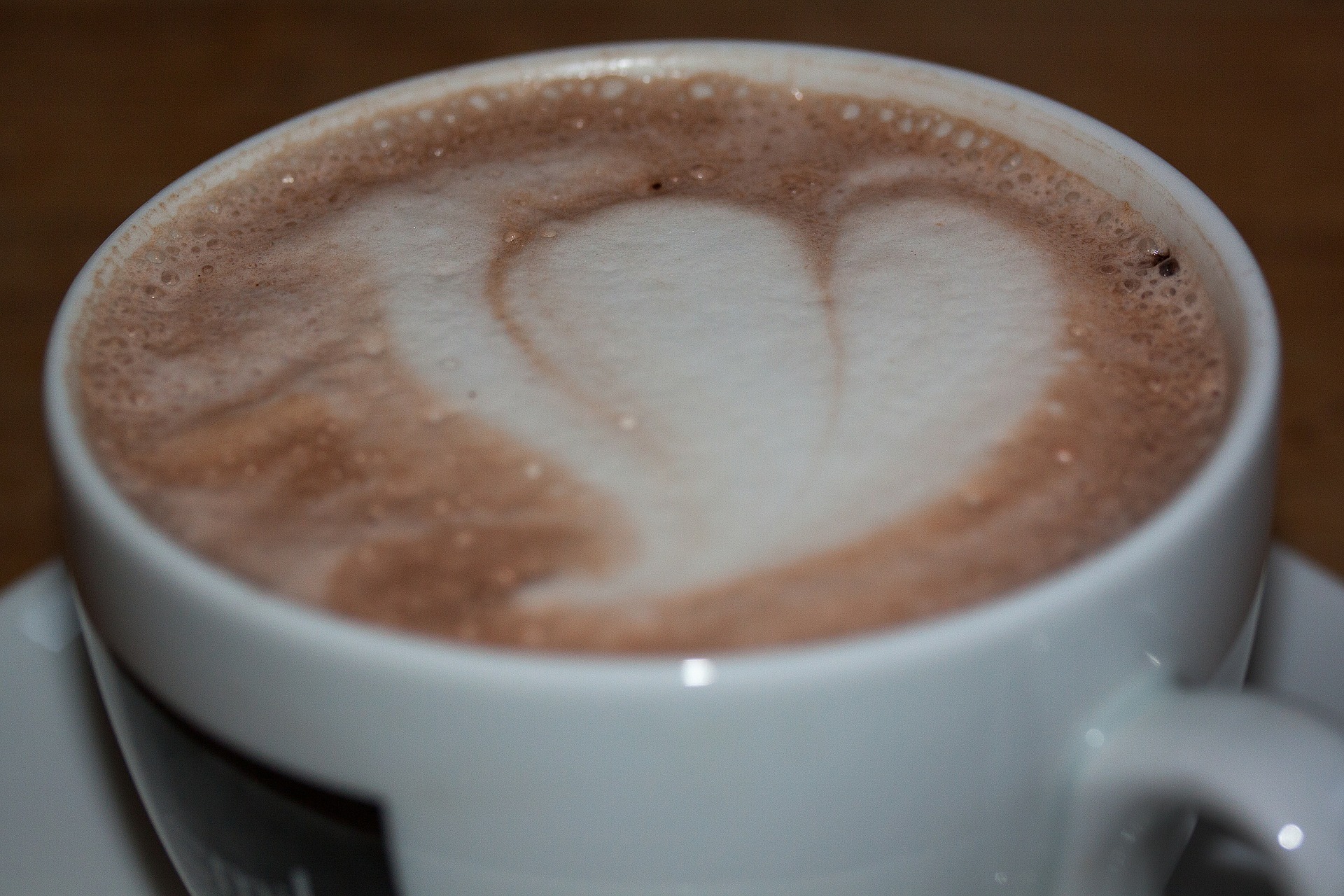 Heart cappuccino photo