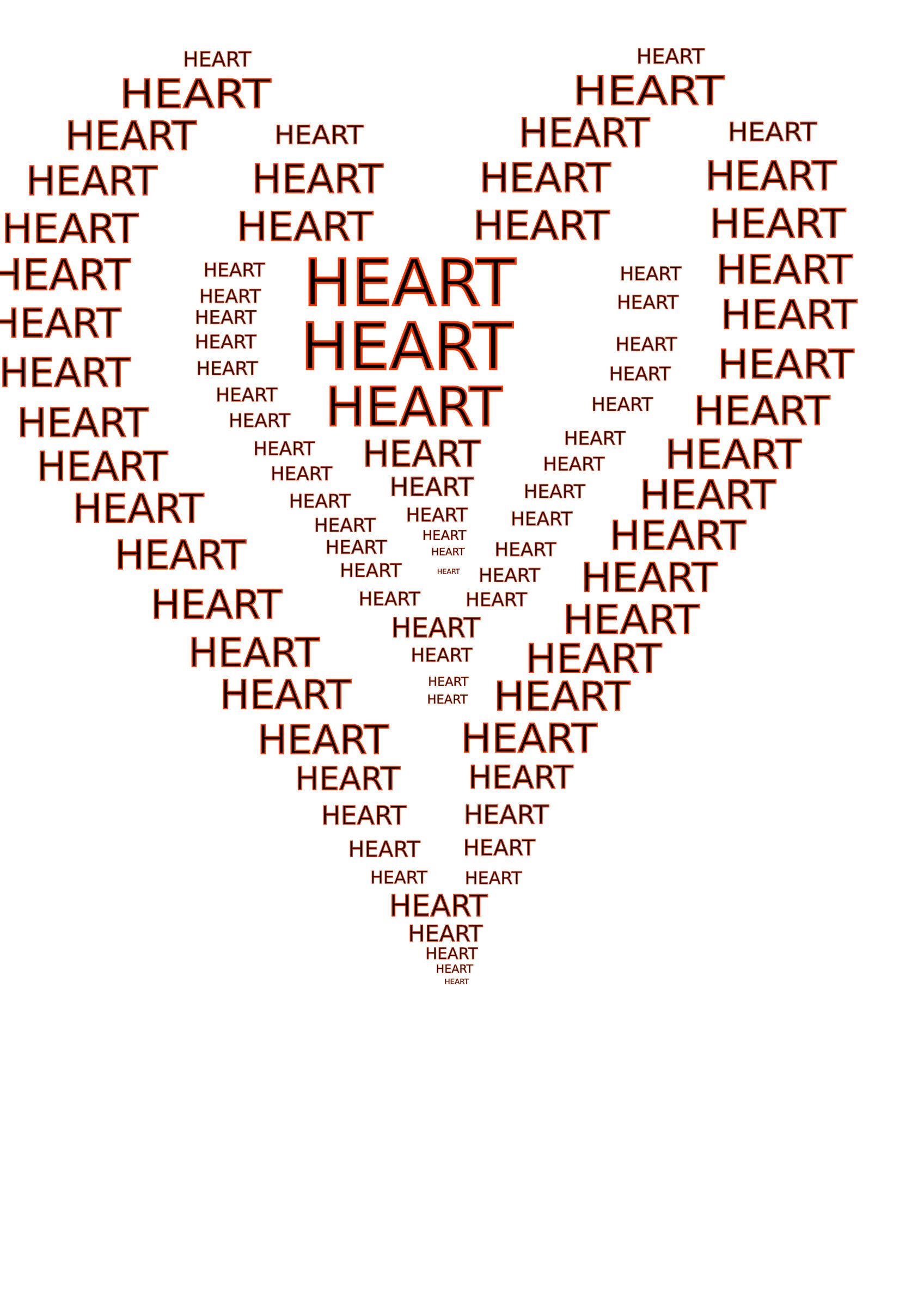 Heart figure done by words Icons PNG - Free PNG and Icons Downloads