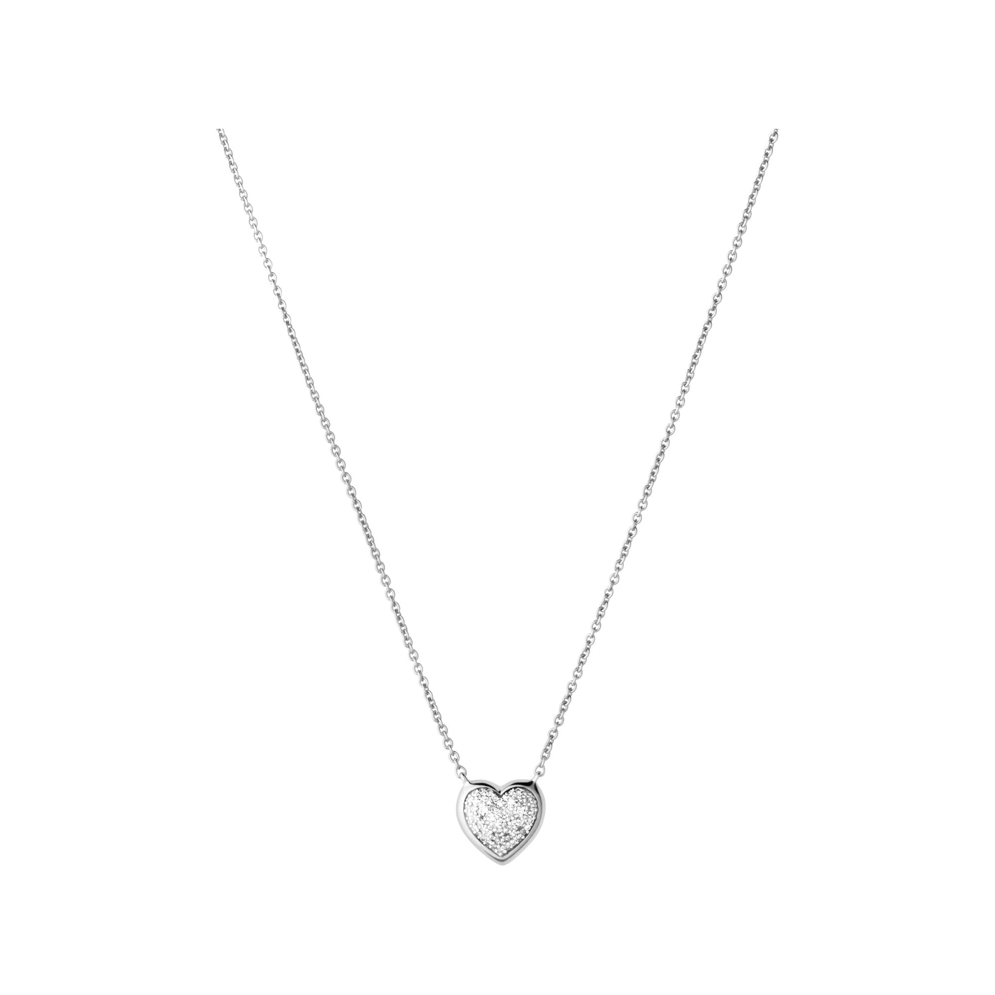 Diamond Essentials Silver & Pave Heart Necklace | Links of London ...
