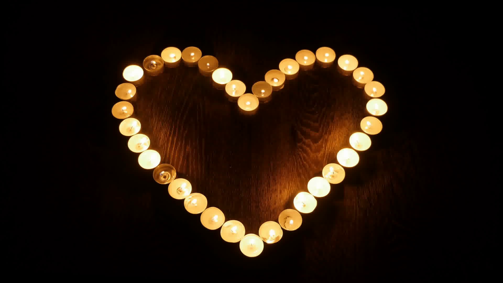 Heart of candles. Candles arranged in a heart shape Stock Video ...