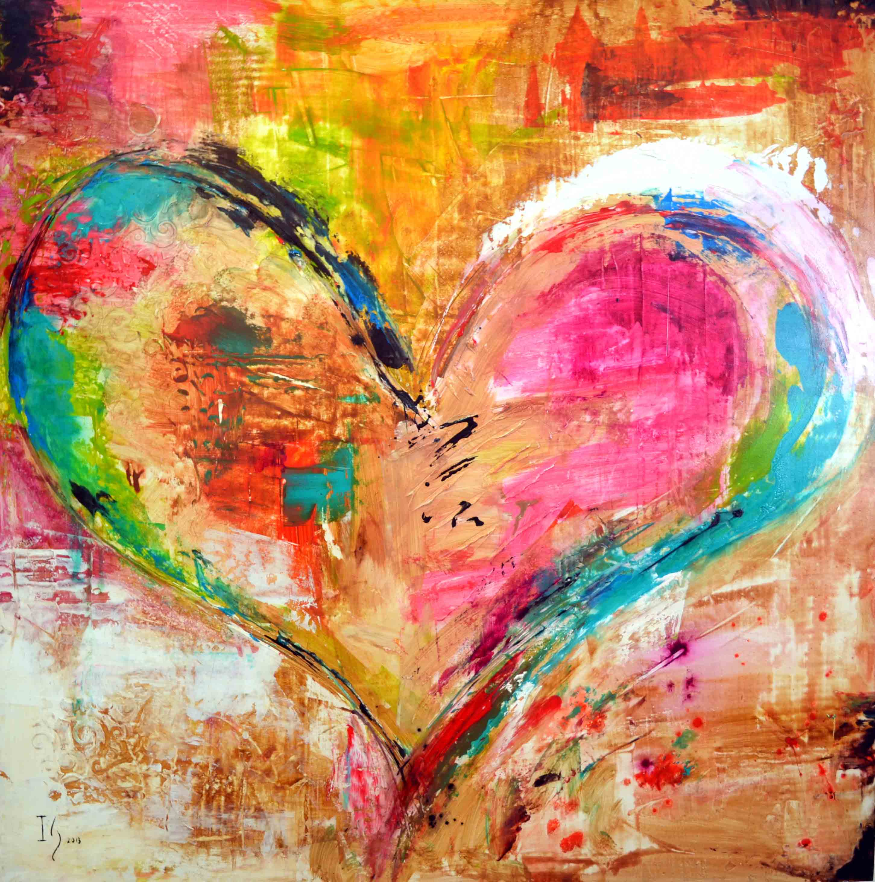 Heart painting photo