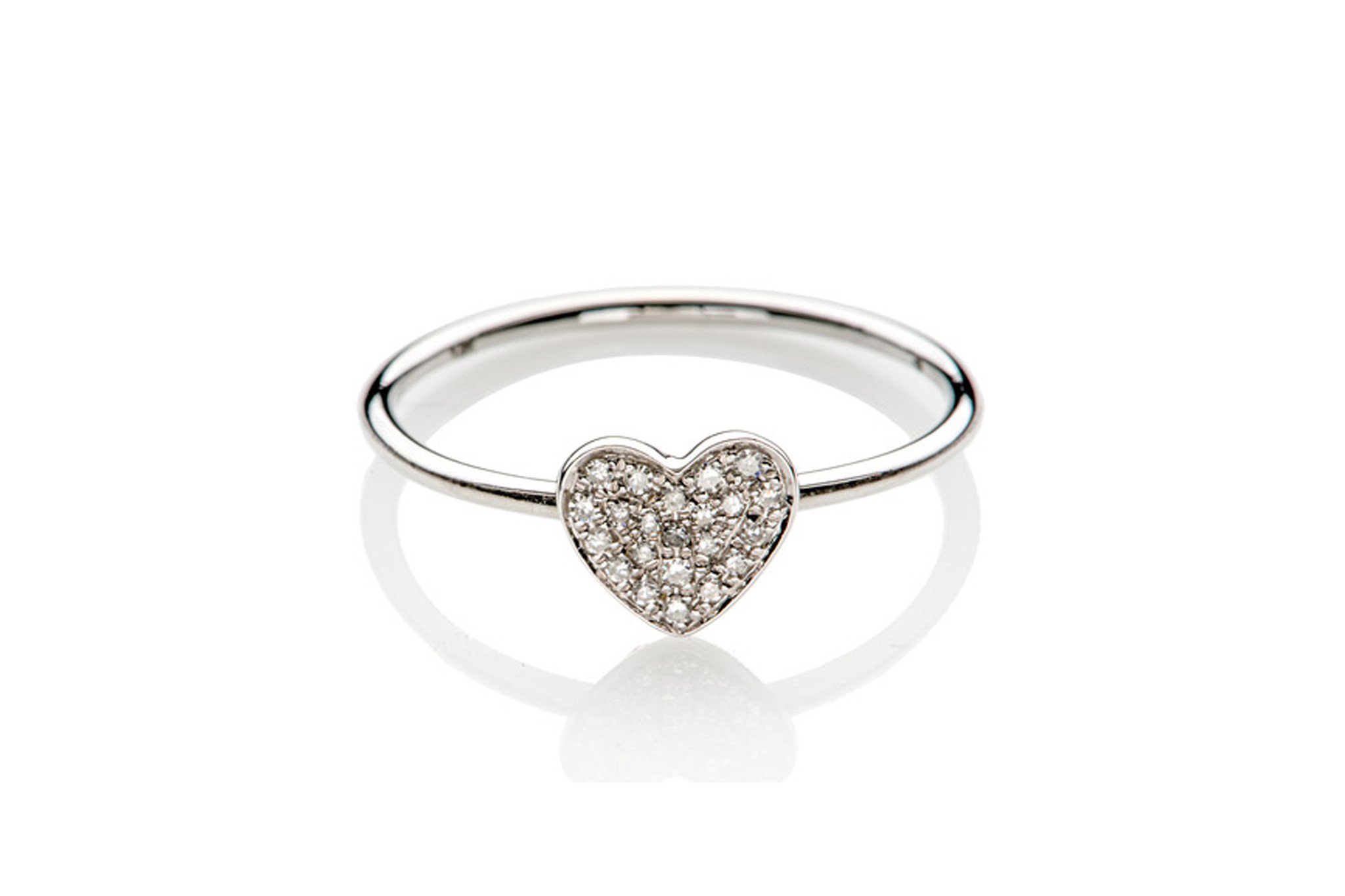Diamond Heart Ring | EF Collection
