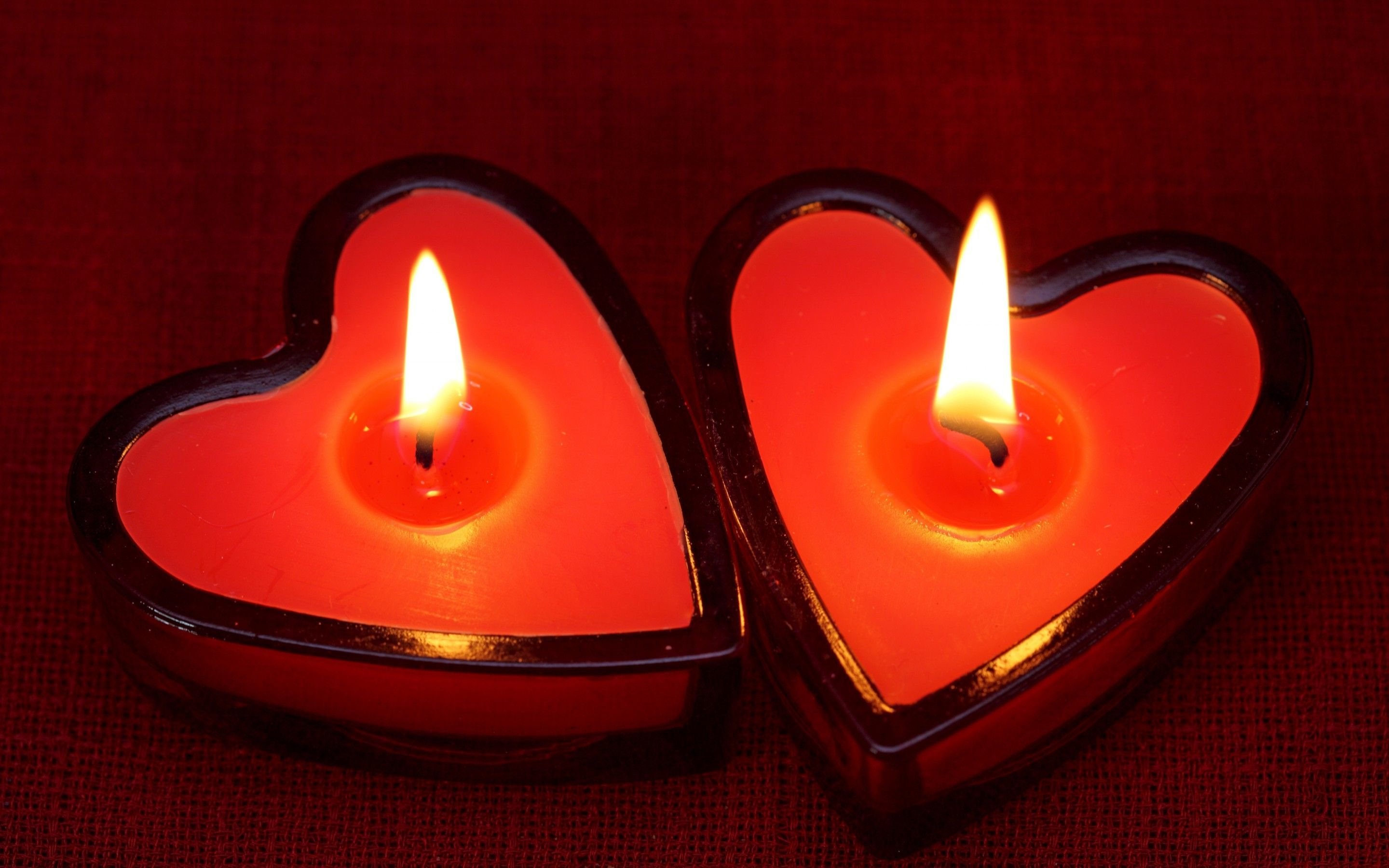 Heart Shaped Candles 928282 - WallDevil
