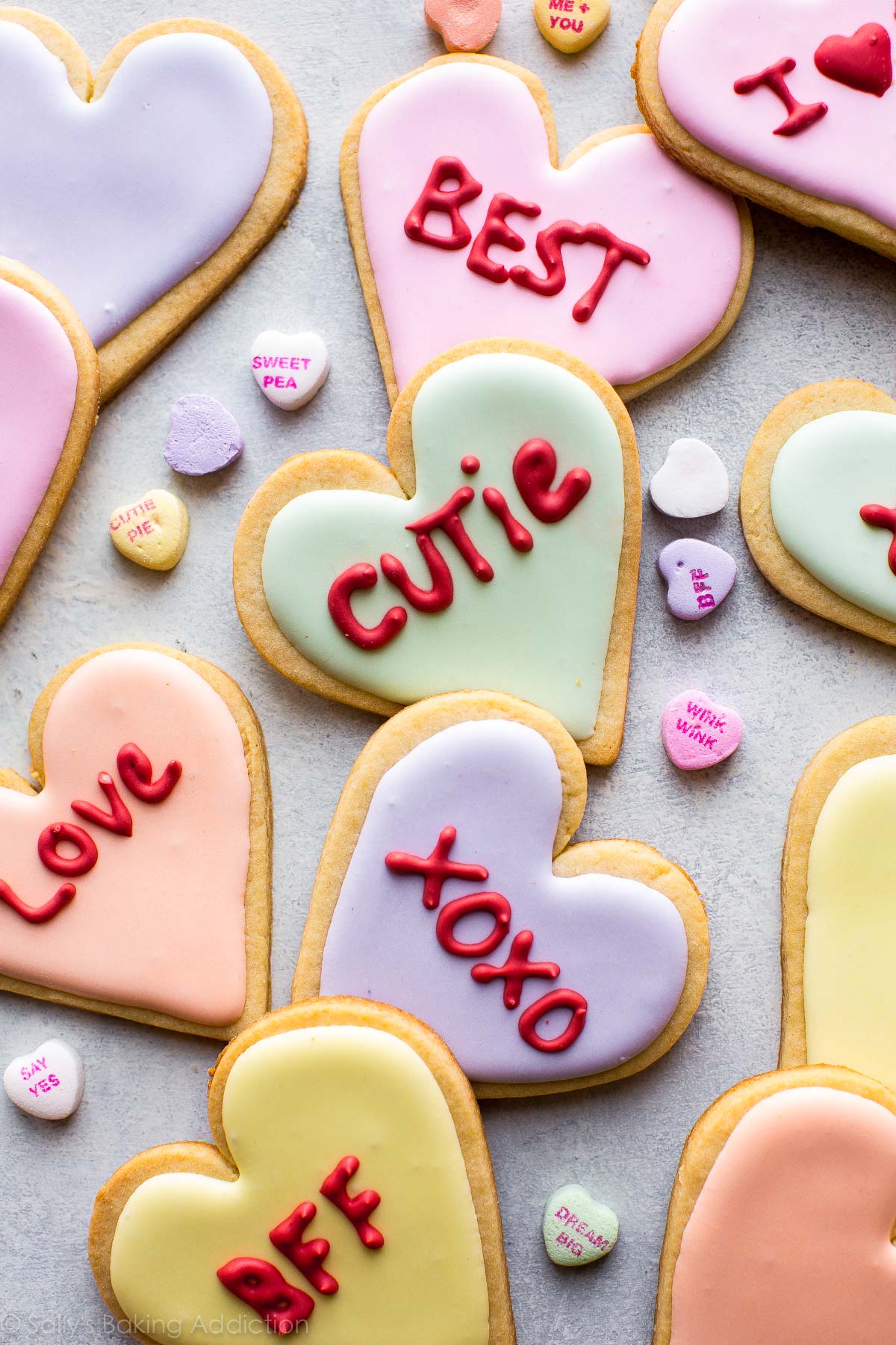 Heart shaped cookies photo