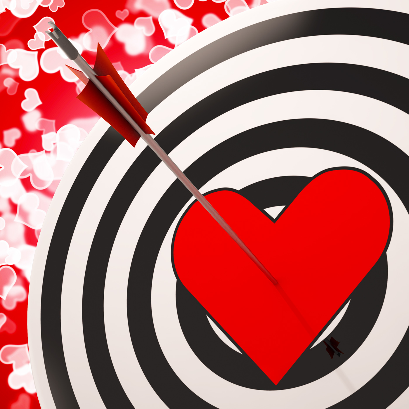 Heart target shows success in romance photo