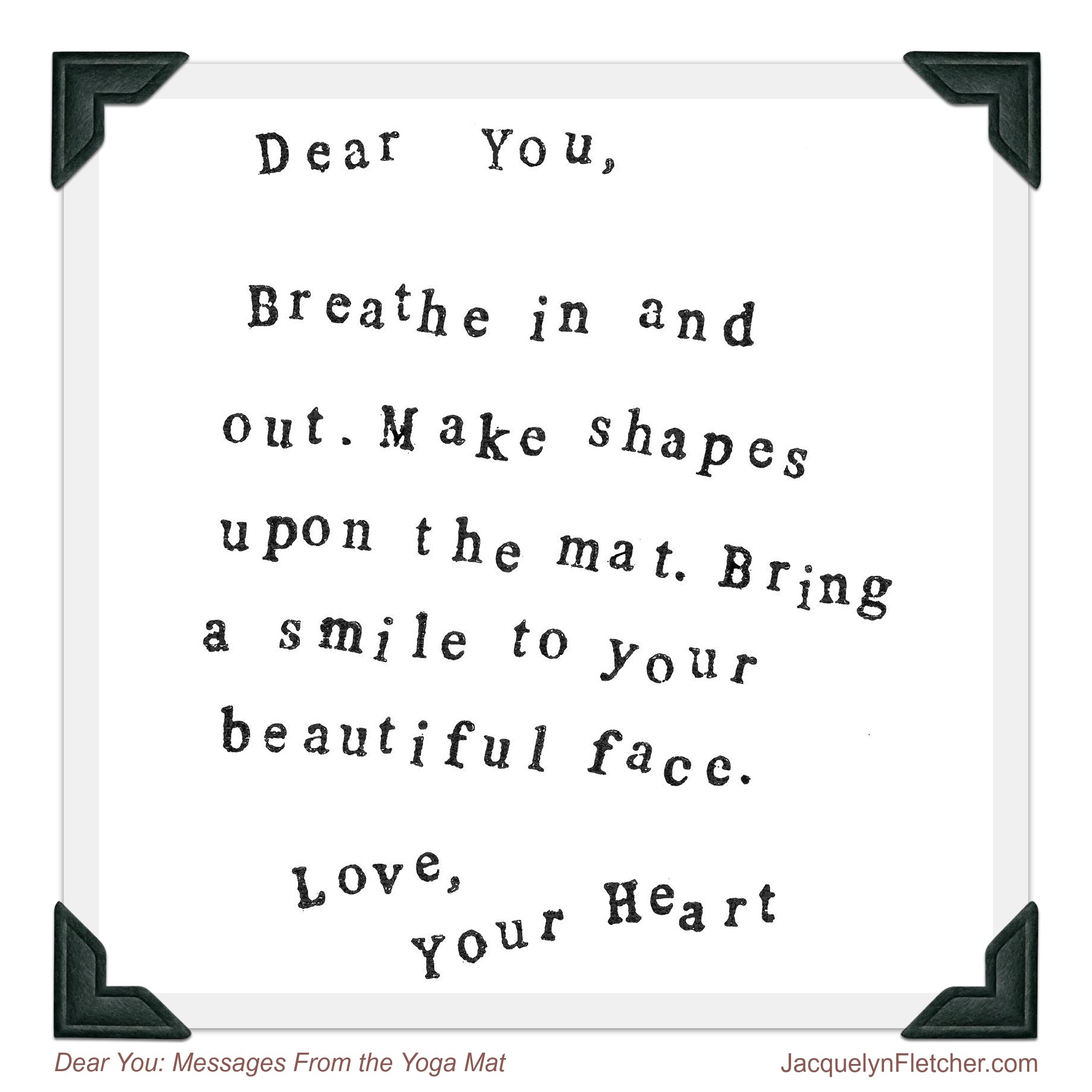 A Dear You Love Letter: Beautiful Face | Heartwood Healing