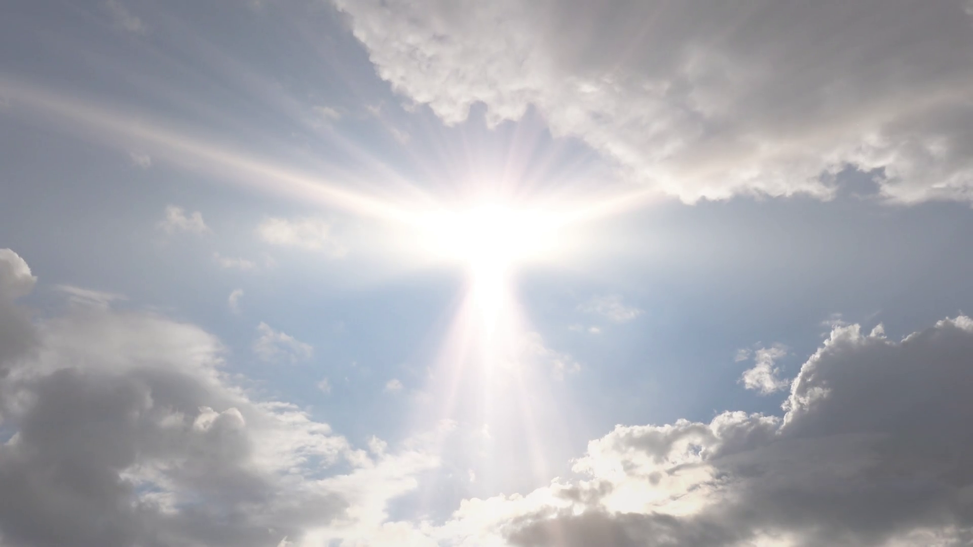 heavenly sun light cloudscape background effect Stock Video Footage ...