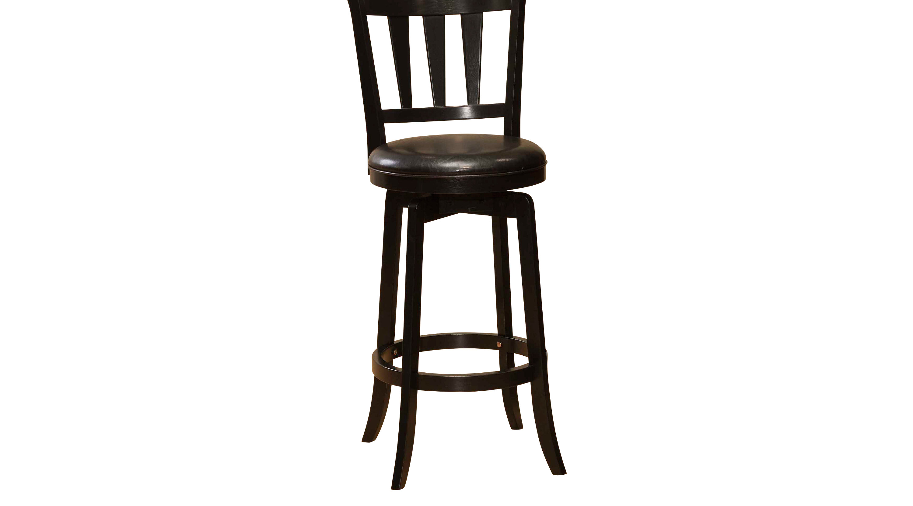 Presque Isle Black Counter Height Stool - Transitional