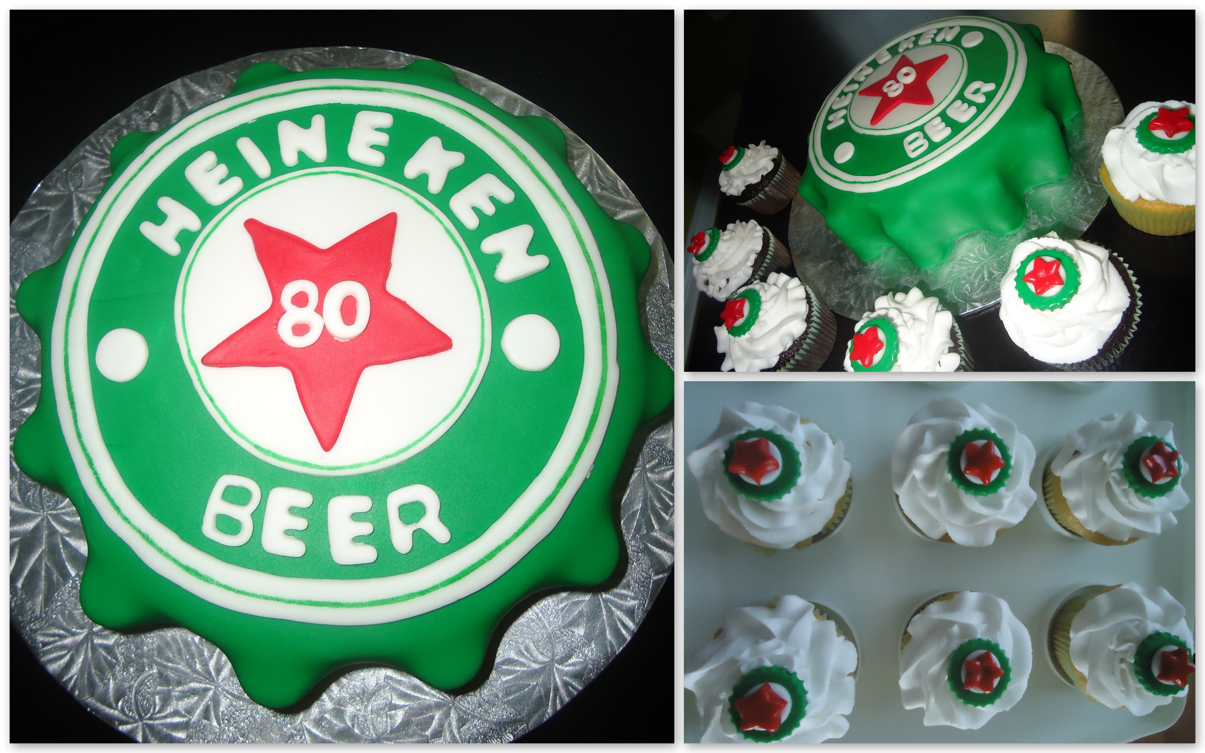 Heineken beer bottle cap | The Cake Chick