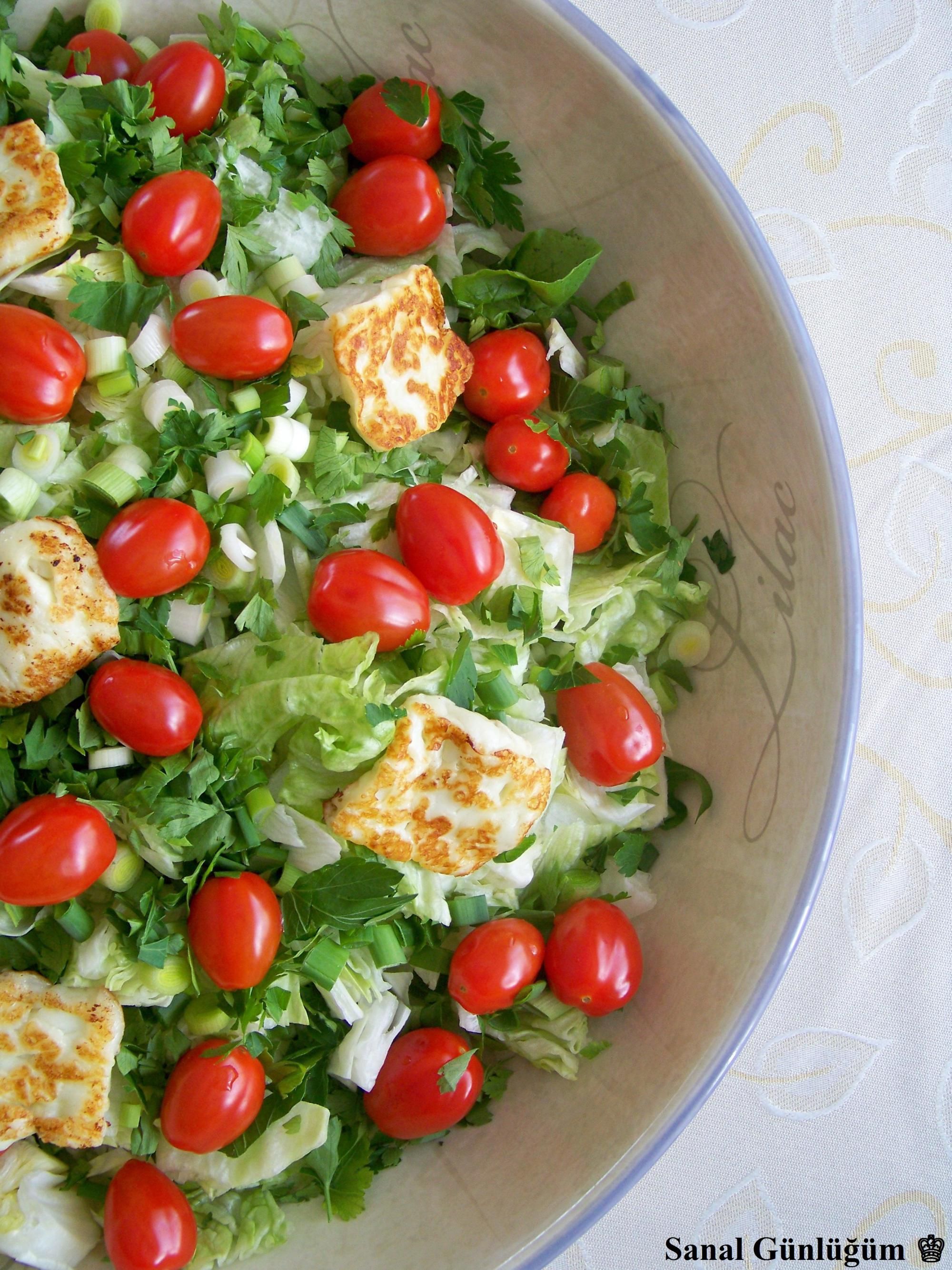 Hellim Peynirli Salata | Salatalar | Pinterest | Salad