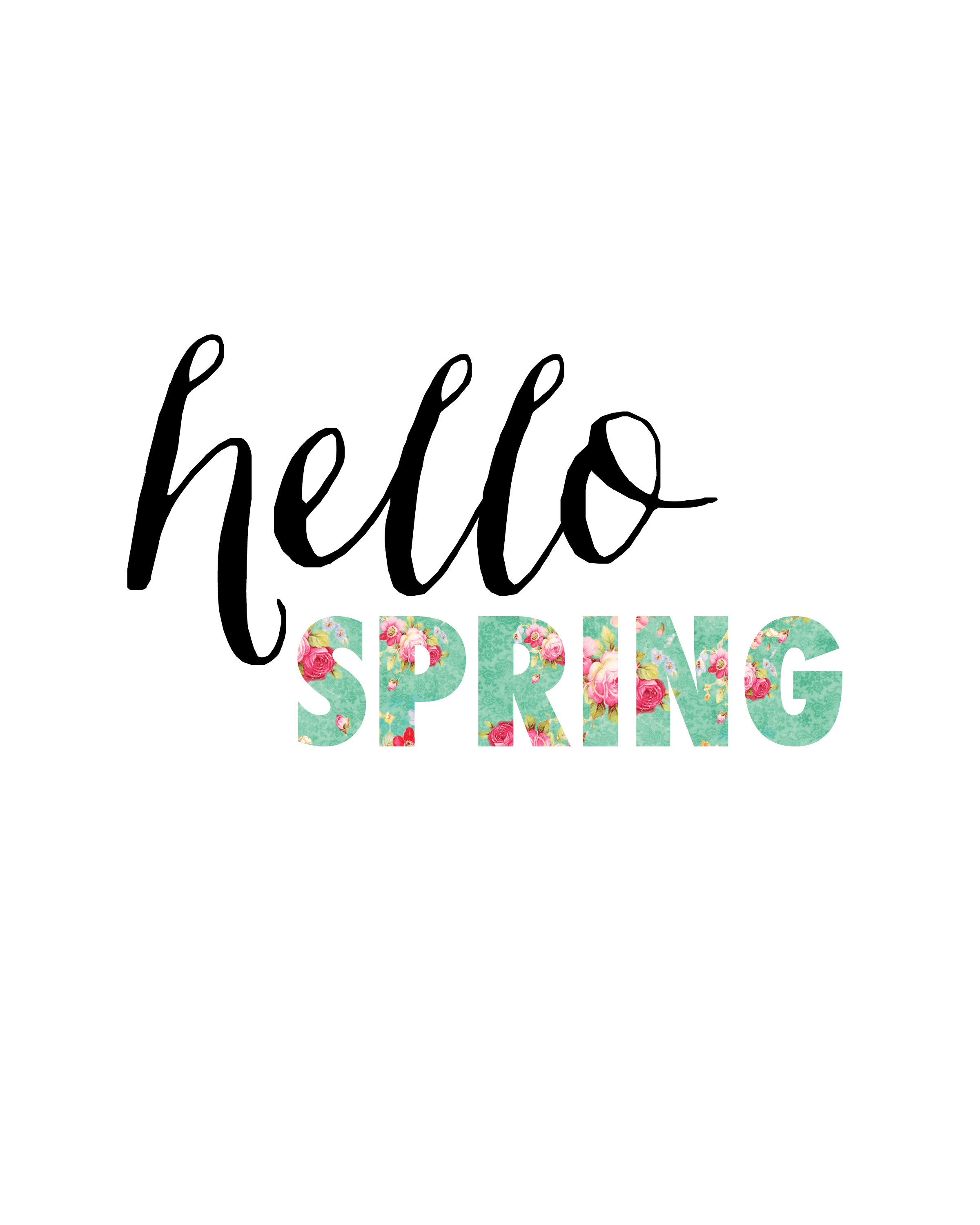 Hello Spring Printable - Blooming Homestead