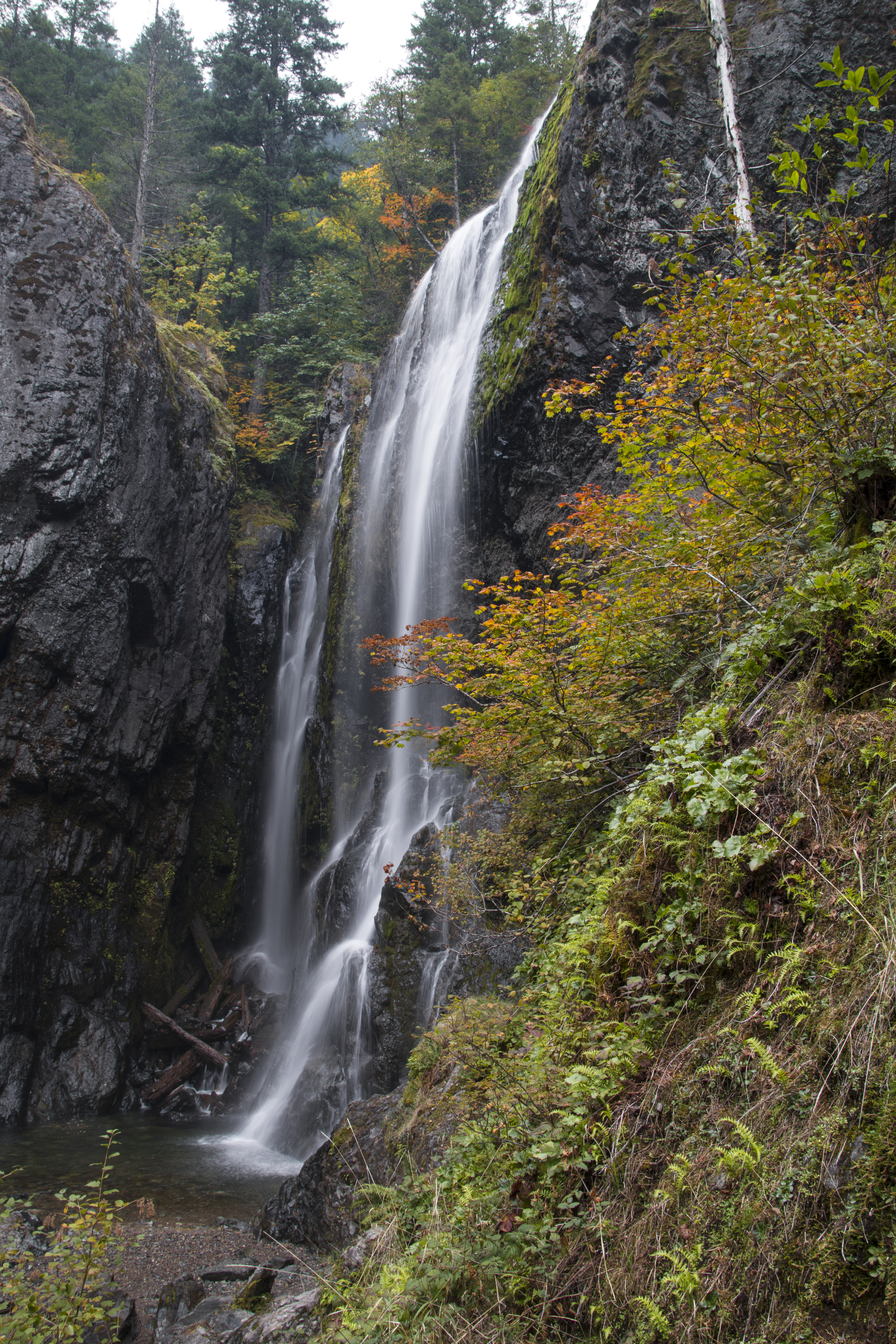 Henline falls, oregon, autumn photo