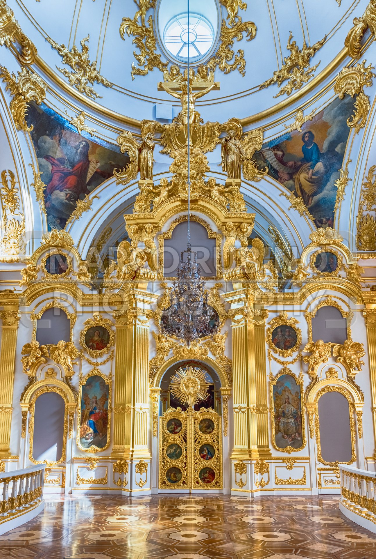 Grand Church of the Winter Palace, Hermitage Museum, St. Petersburg ...