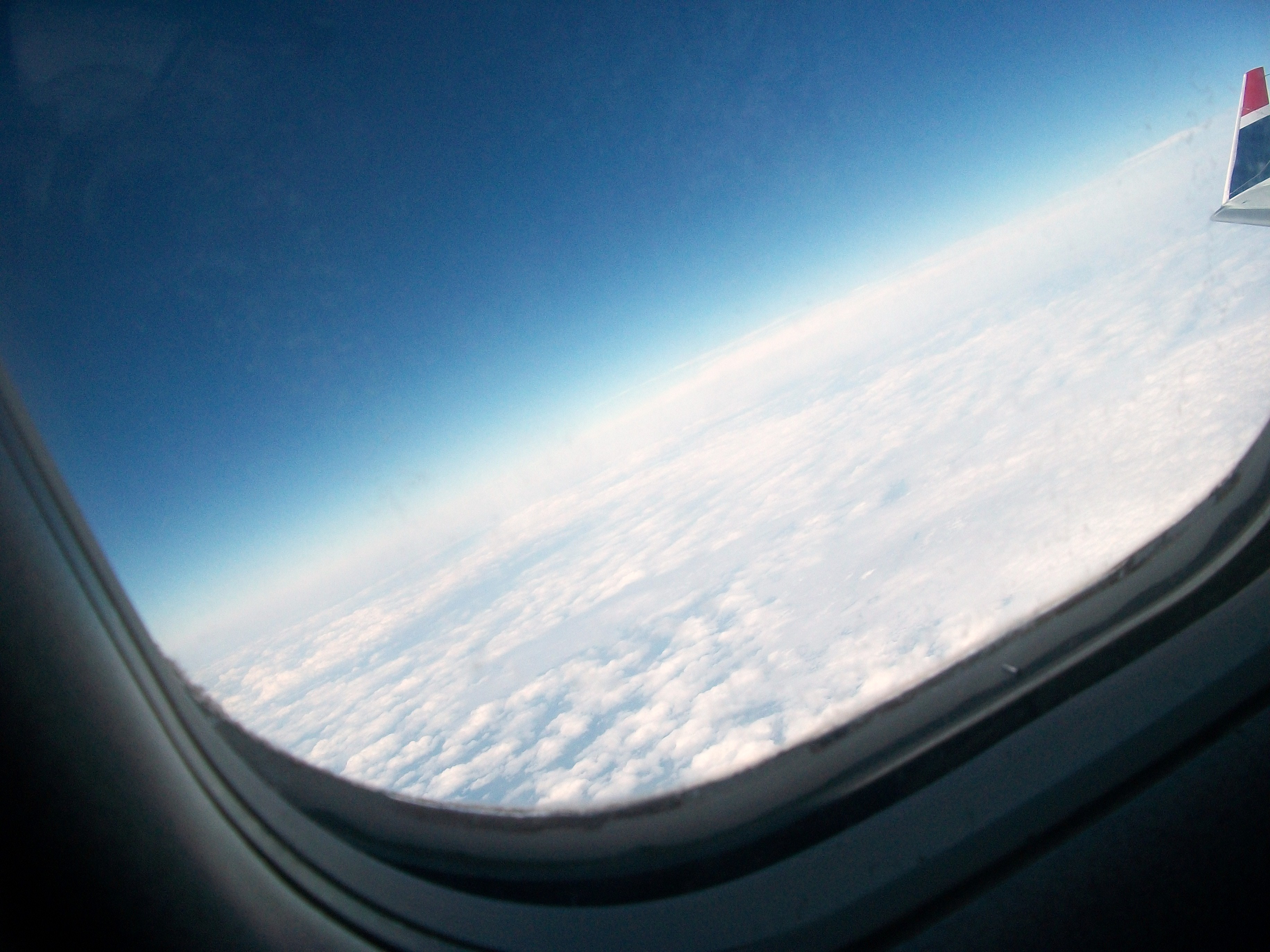 High Altitude, Airplane, Altitude, Blue, Clouds, HQ Photo