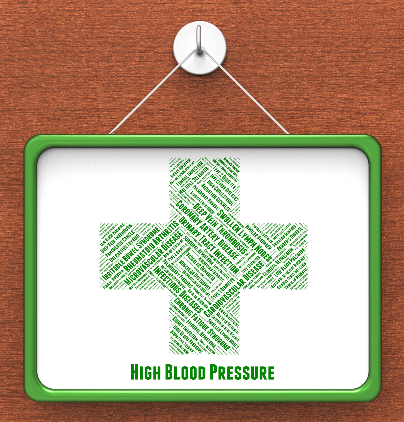 High blood pressure means poor health and afflictions photo