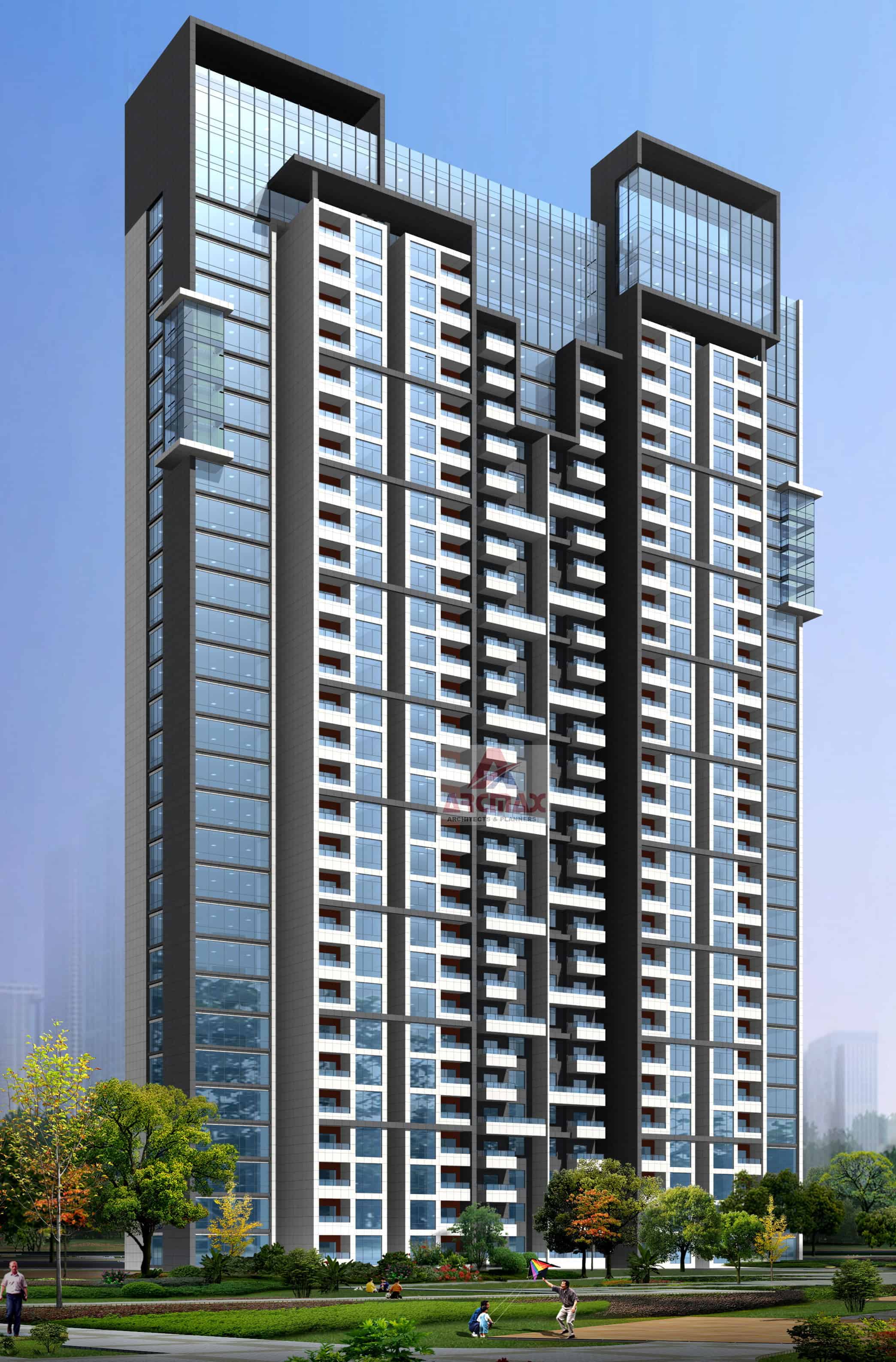 Buy Highrise Residential Apartment Mockup Design Unit Plans - ArcMax ...