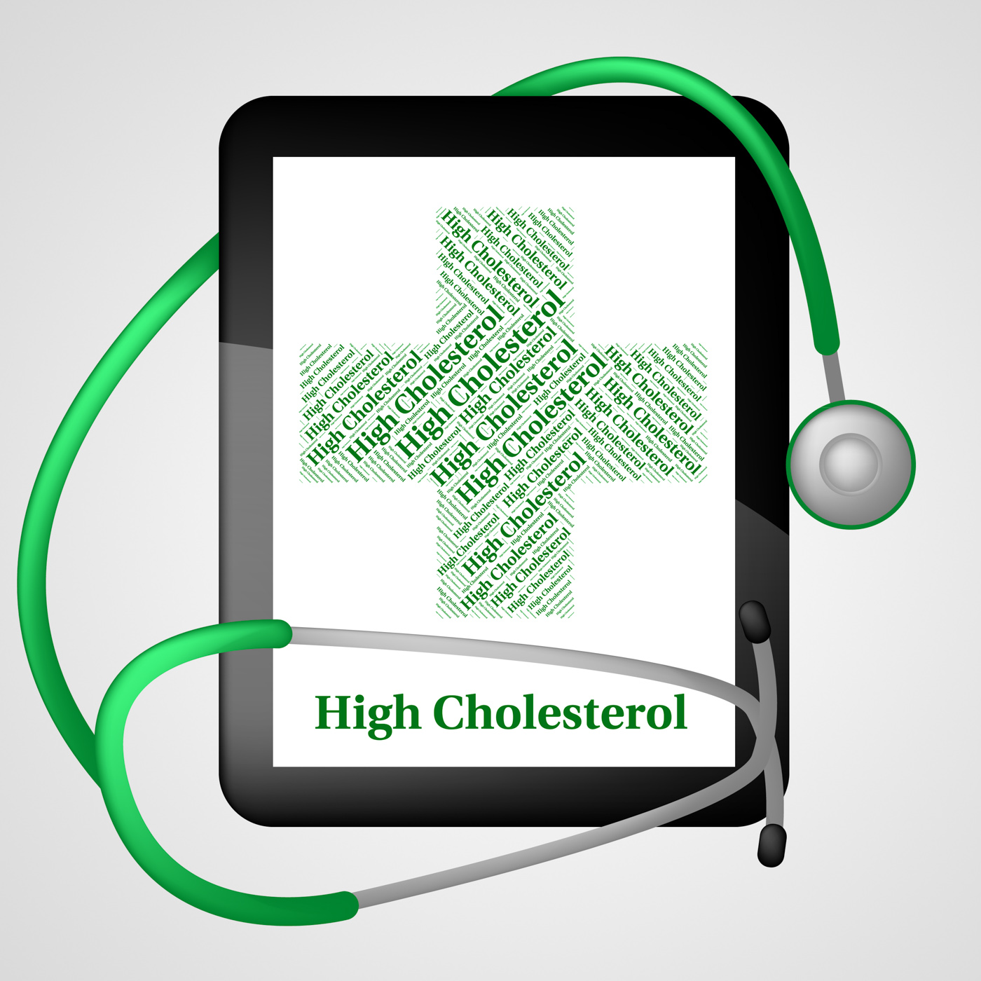 High cholesterol means poor health and hypercholesterolemia photo