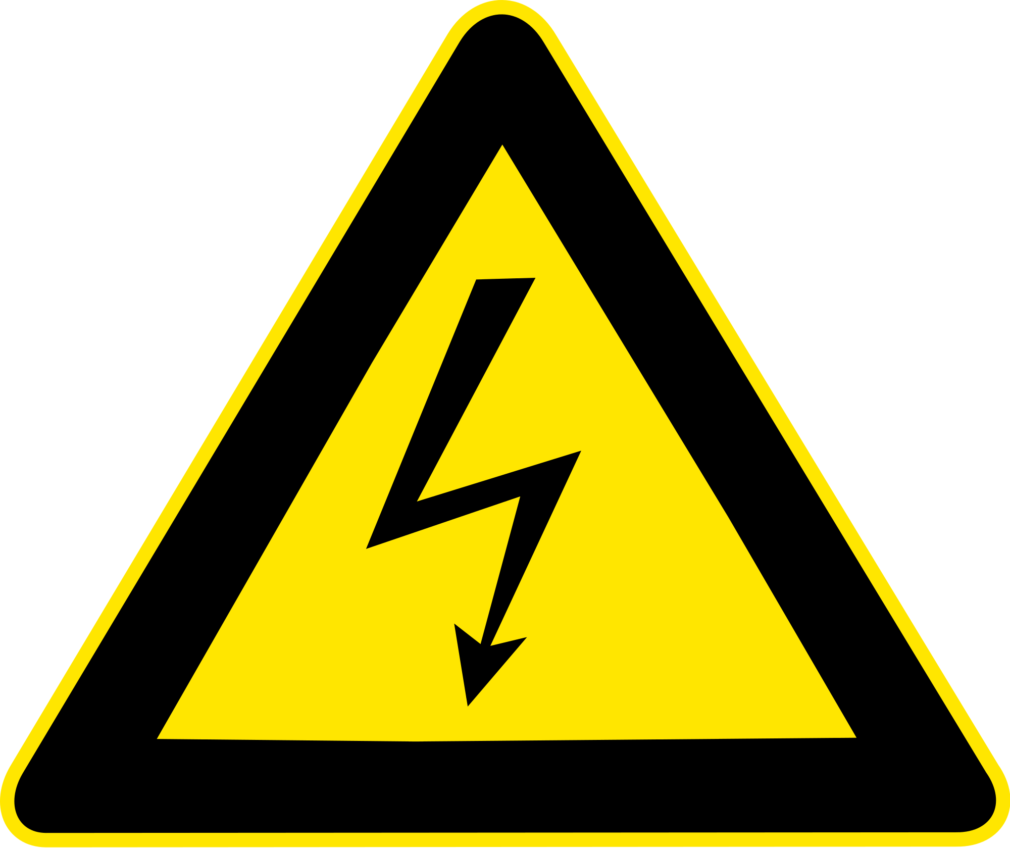 File:High voltage warning.svg - Wikimedia Commons