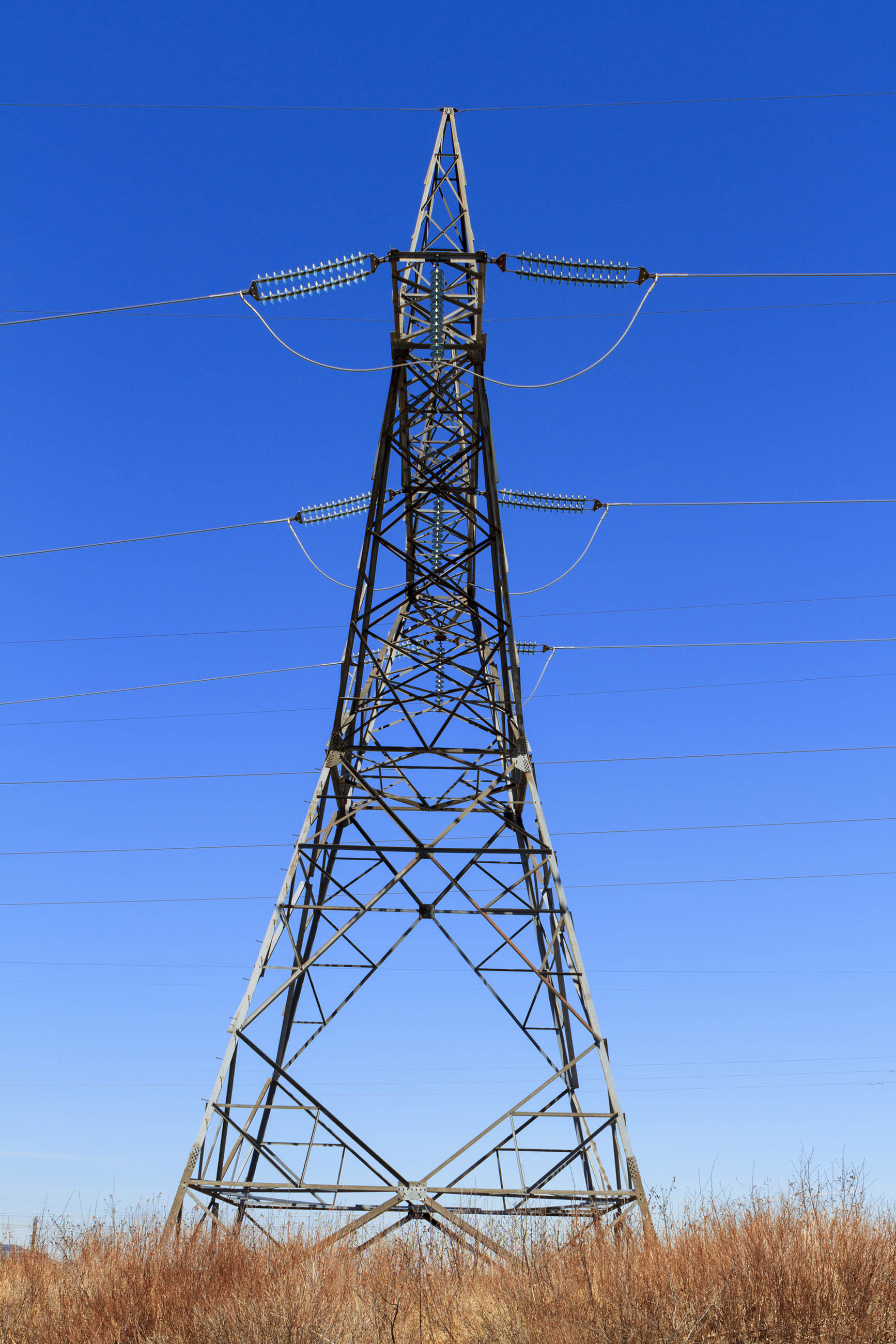 High voltage towers photo