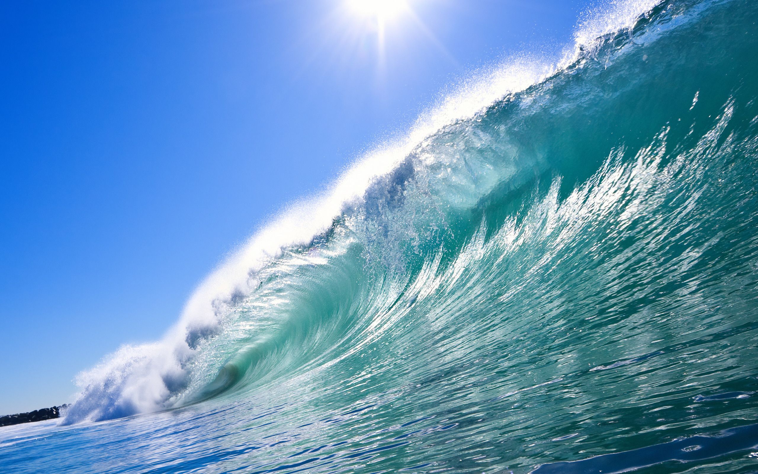 Speed of ocean waves is dependent on the wavelength! This is ...