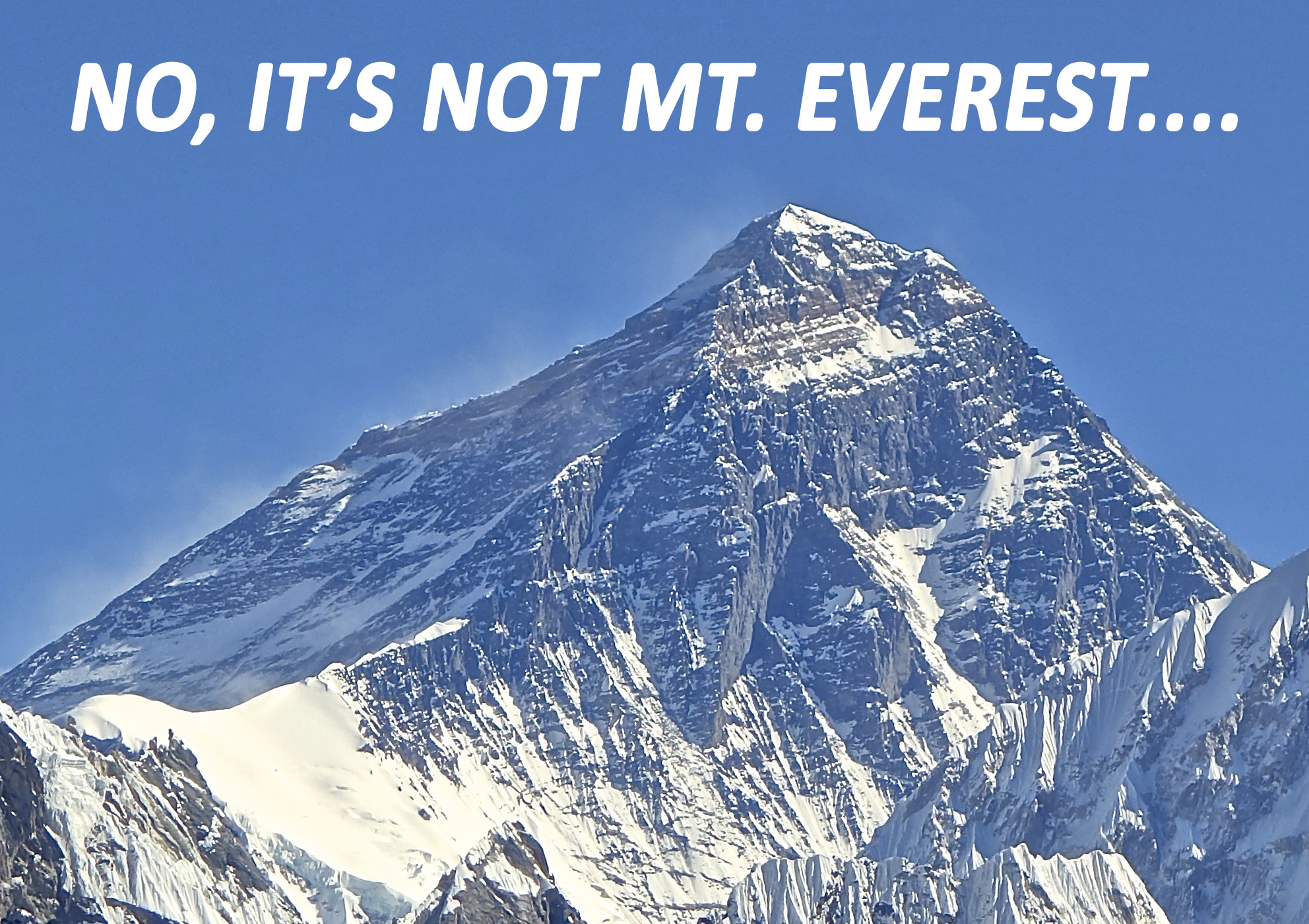 What's the tallest mountain in the world? Hint: it's not Mt. Everest