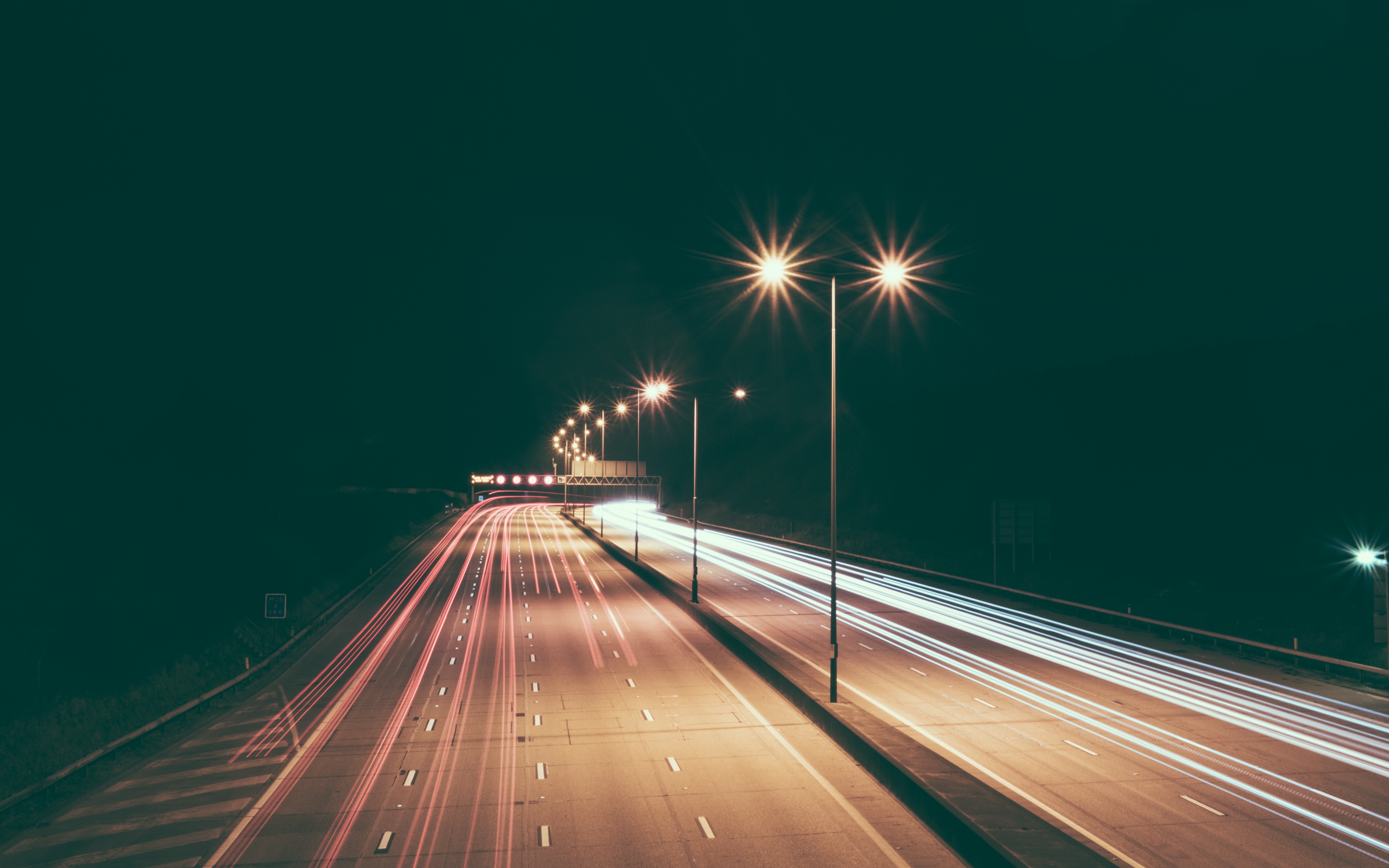 Highway At Night, Effect, Highway, Lights, Road, HQ Photo