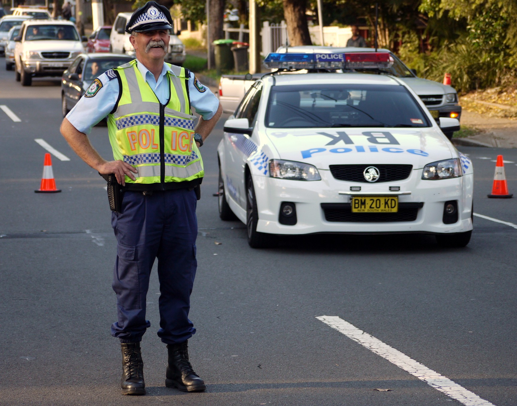 File:Bankstown Highway Patrol sargeant and BK222 - Flickr - Highway ...