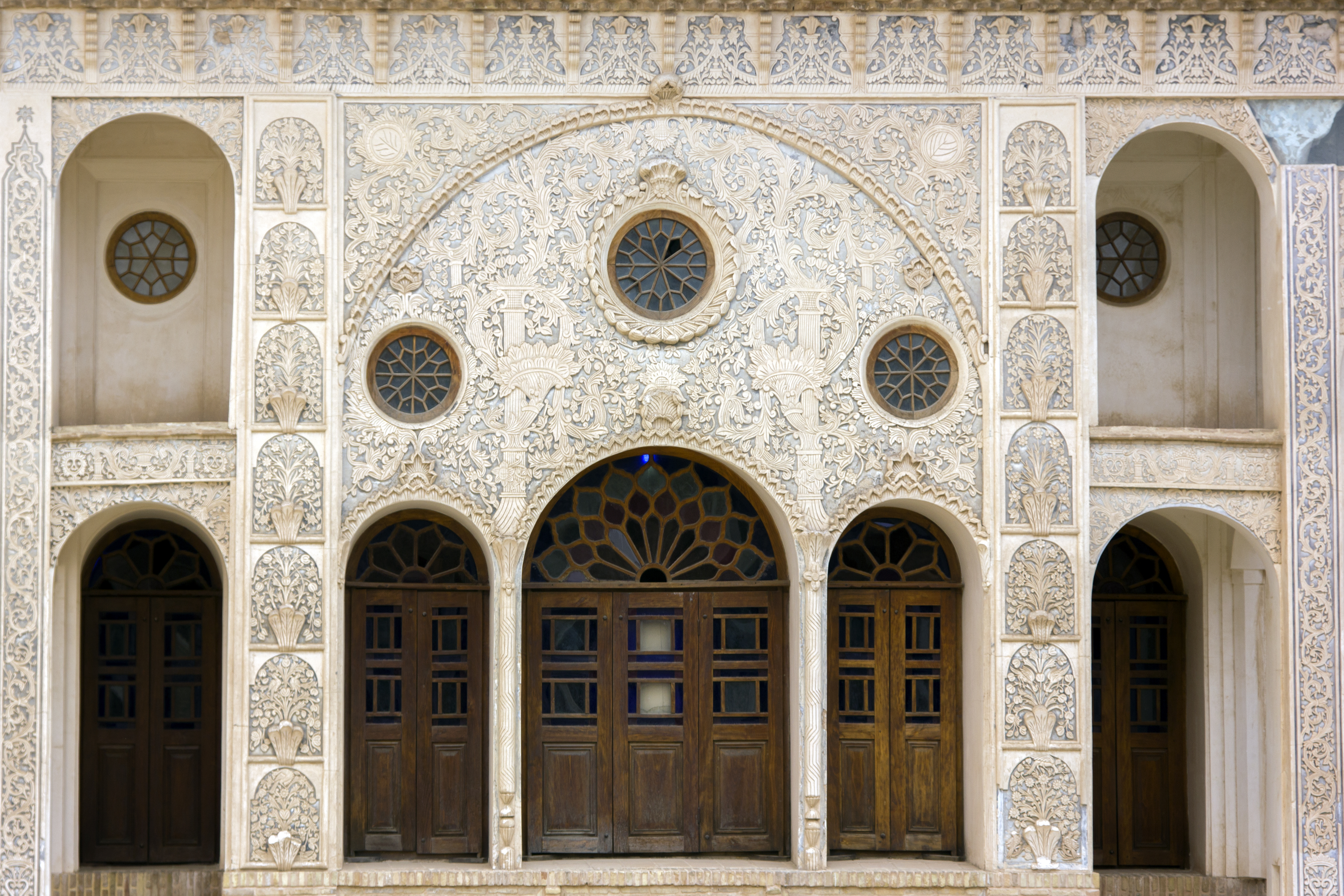 Historic door, kashan,iran photo