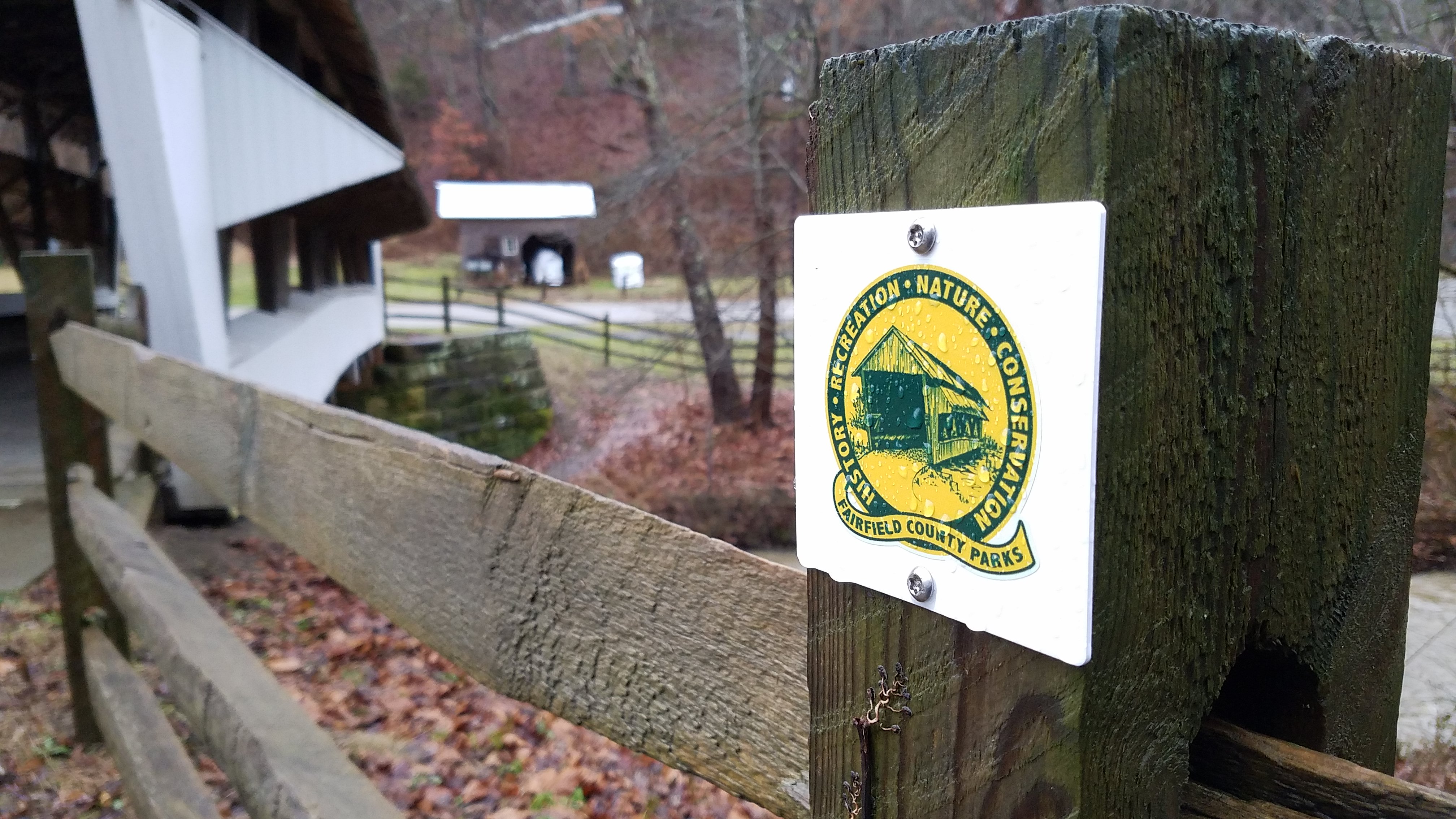 HISTORY • RECREATION • NATURE • CONSERVATION, Bridge, Covered, Fairfield County, Forest, HQ Photo