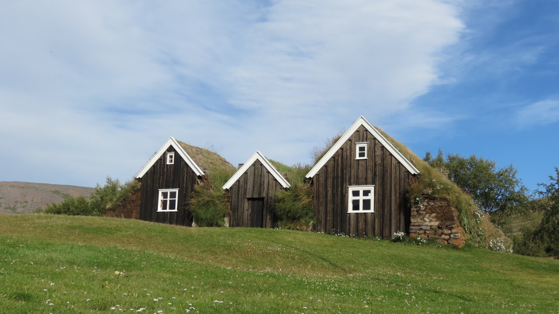 Nýibær Turf House and Cathedral - Hólar - Iceland - YouTube