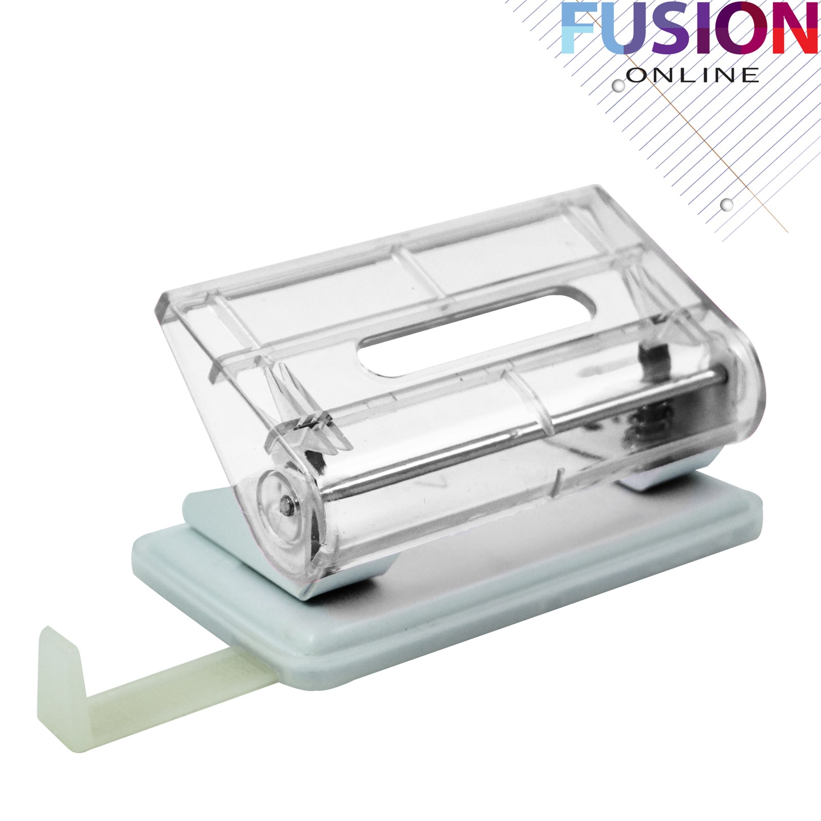 CLEAR HOLE PUNCH PUNCHER HOME OFFICE SCHOOL TWO PUNCHER PAPER EASY ...