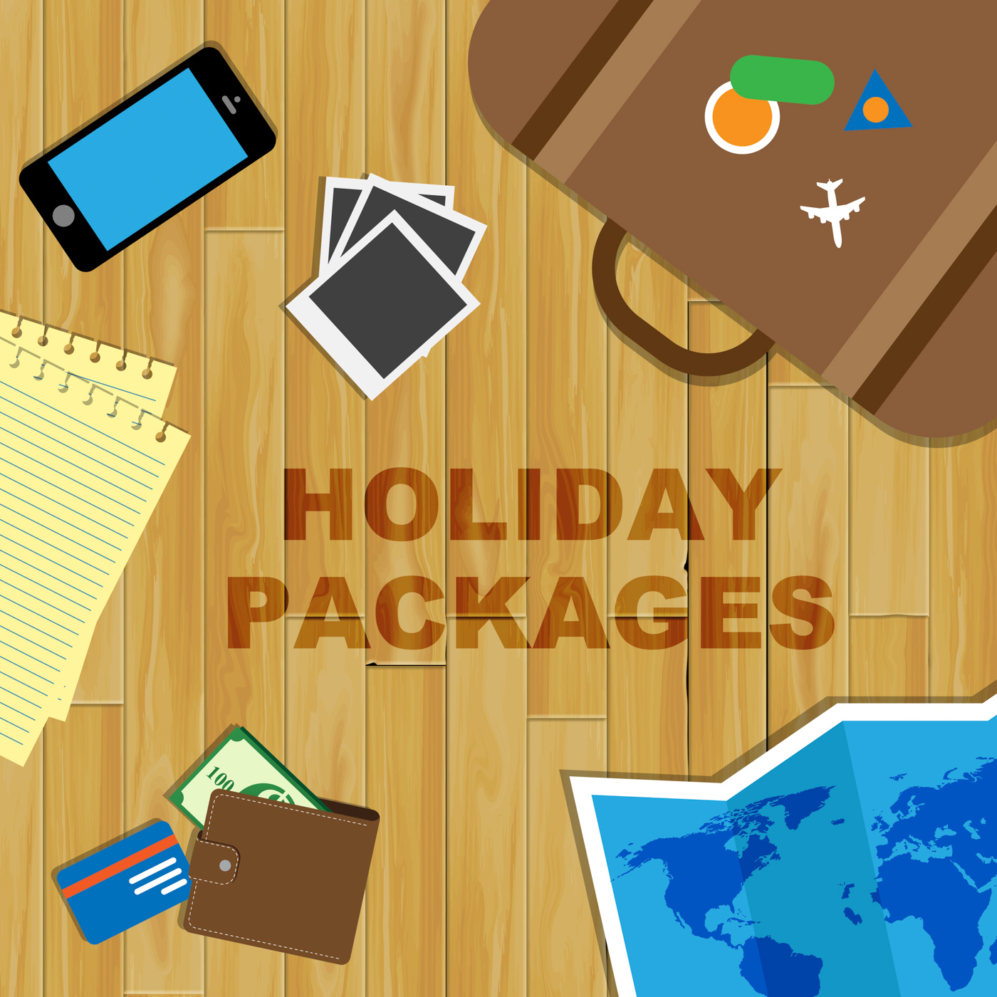Holiday packages means organised trip and holidays photo
