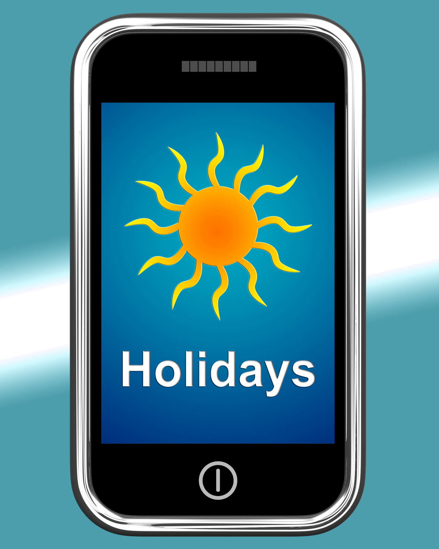 Holidays on phone means vacation leave or break photo