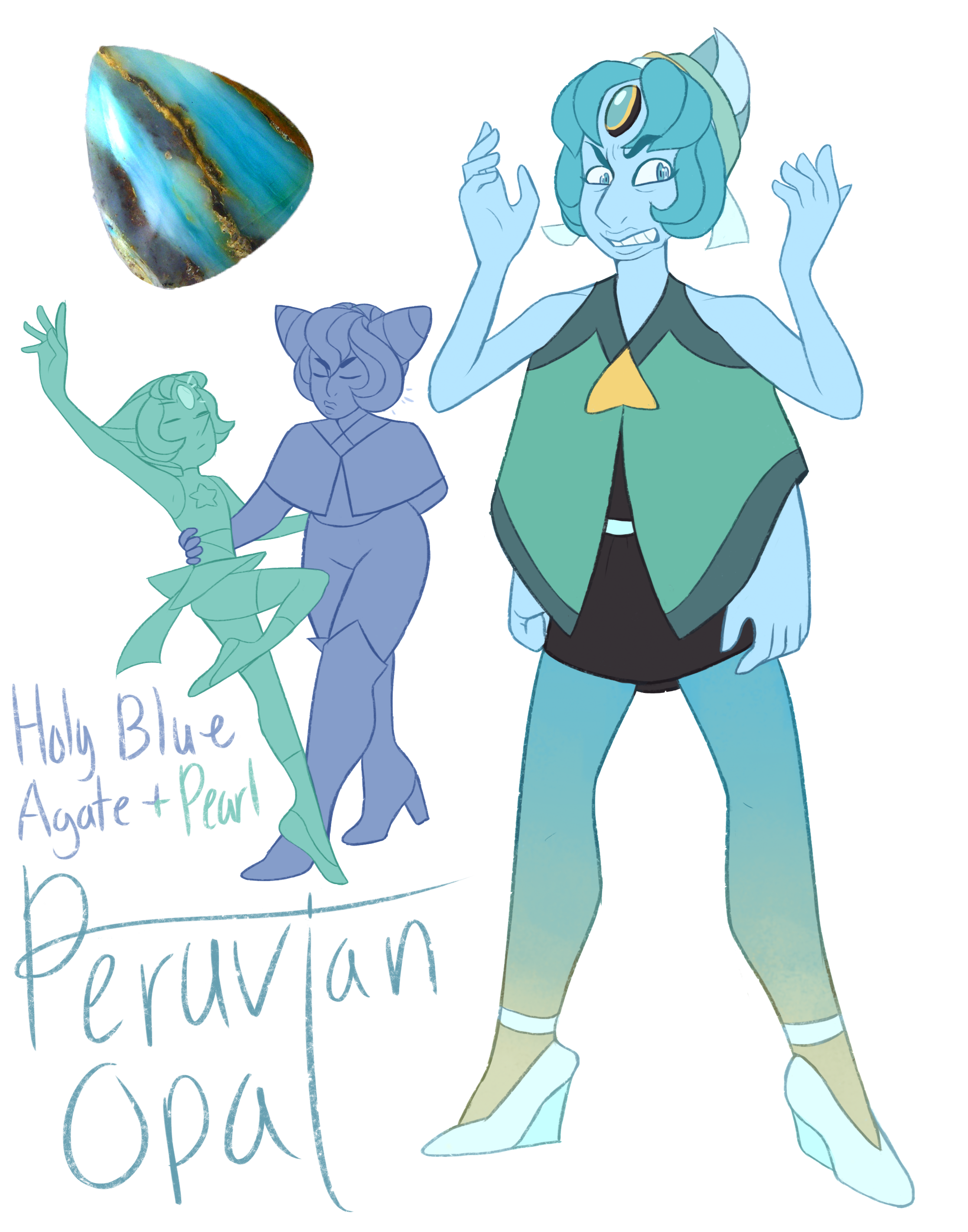 FT - (Pearl/Holly Blue) Peruvian Opal by TheZodiacLord on DeviantArt