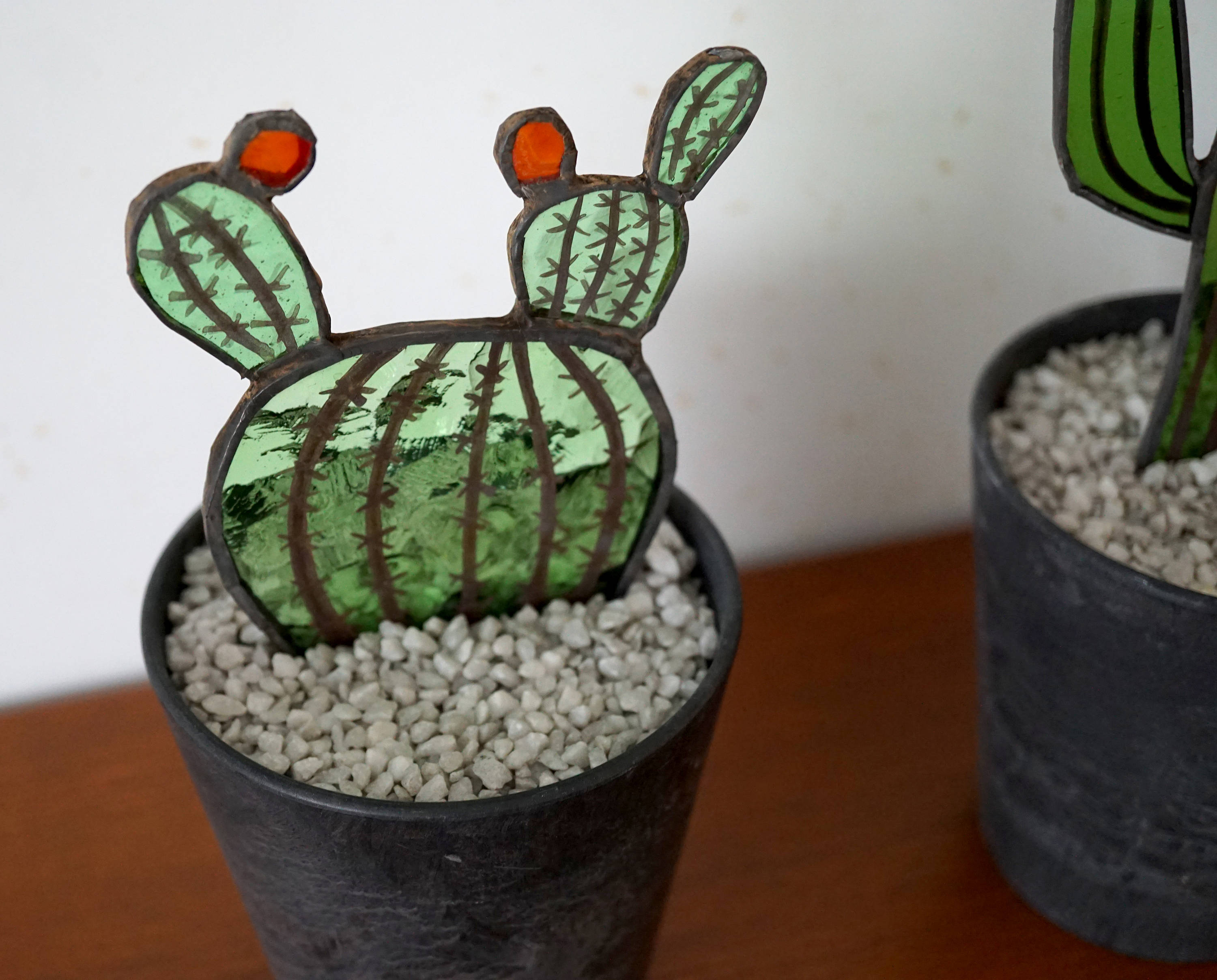 Stained Glass Cactus, Cactus for your home,Decorative Cacti, Hand ...