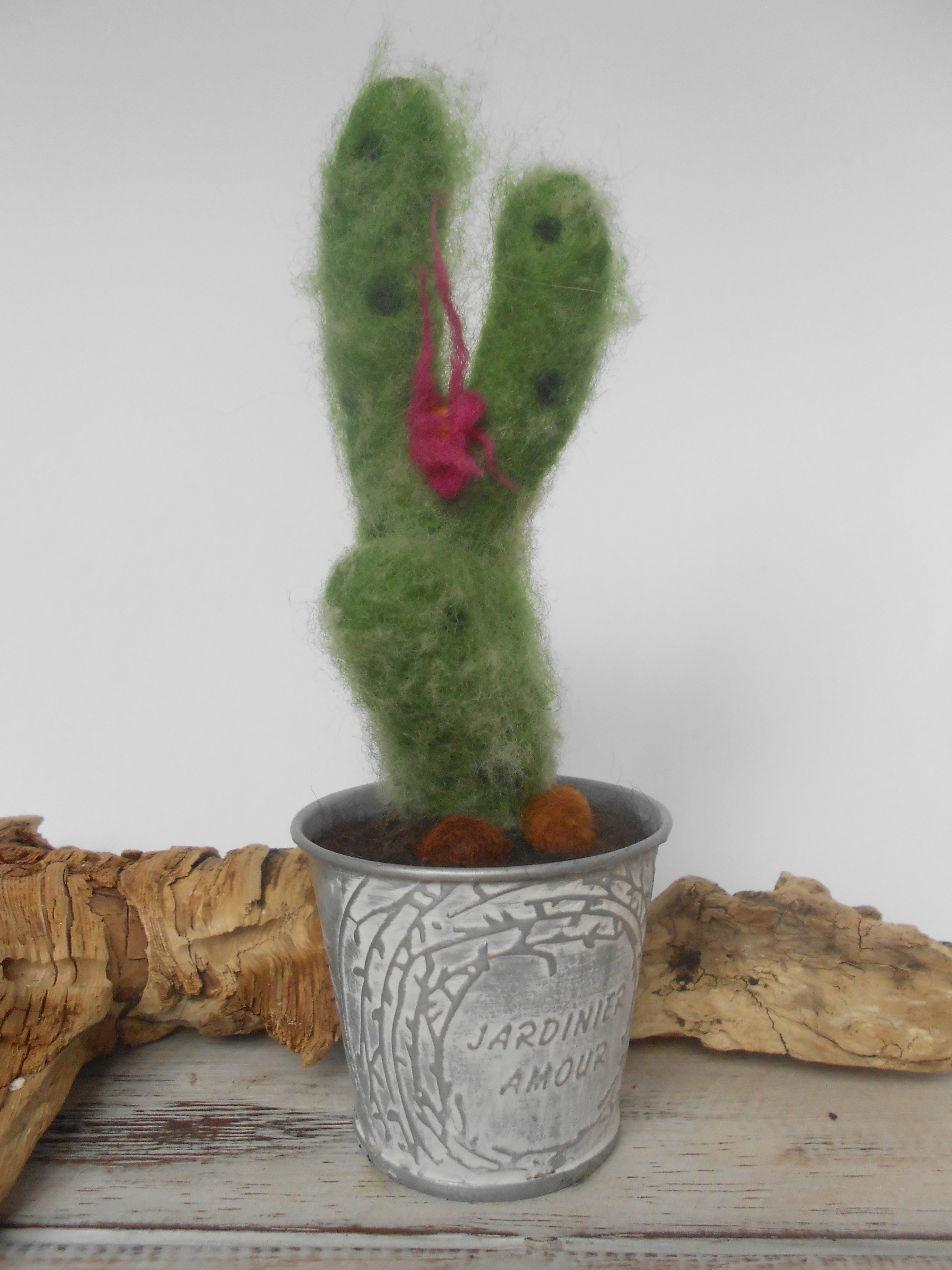 Cactus decoration, Needle felted cactus, Small cactus decoration ...