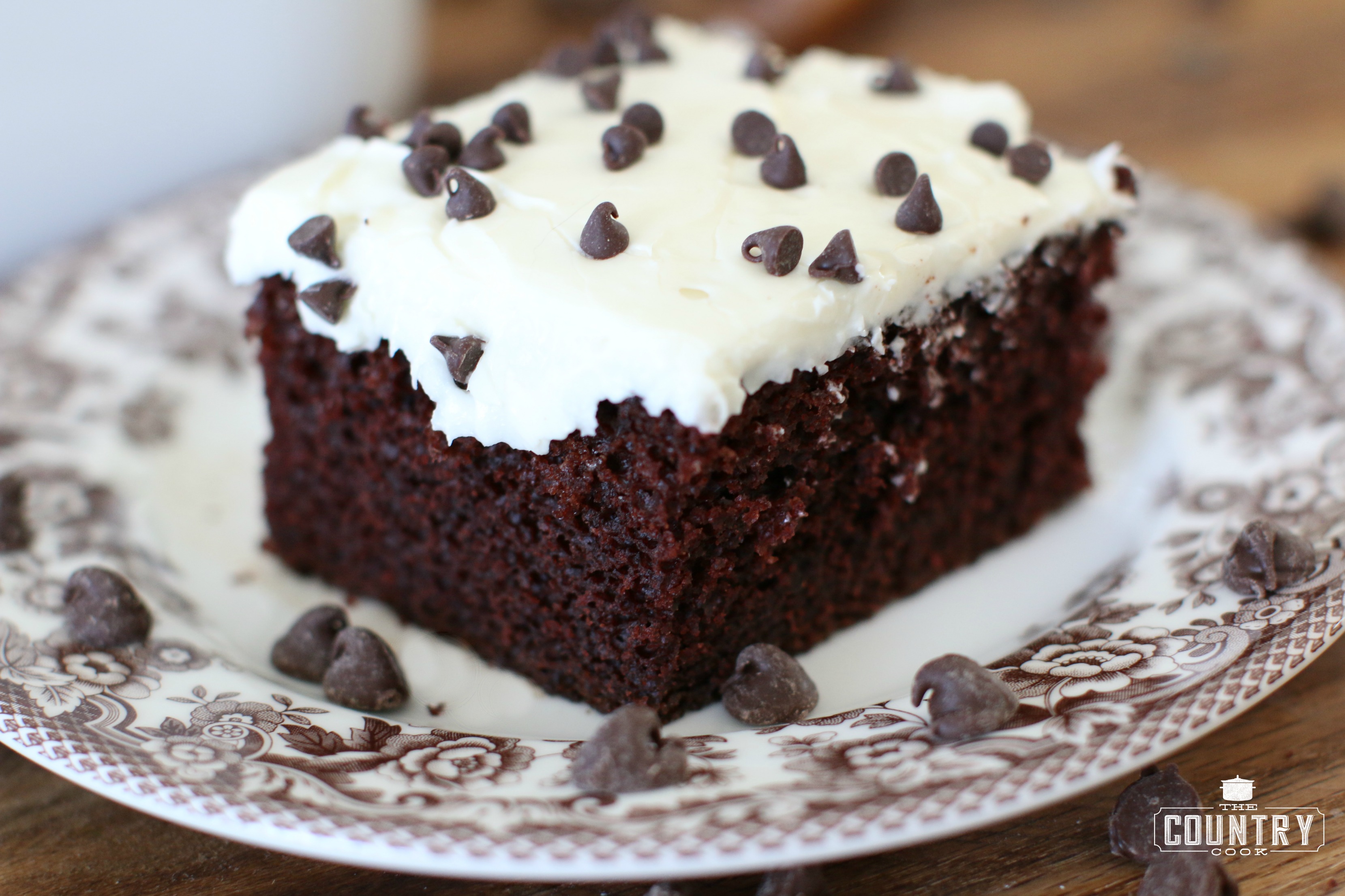 One Bowl Chocolate Cake with Creamy Frosting - The Country Cook