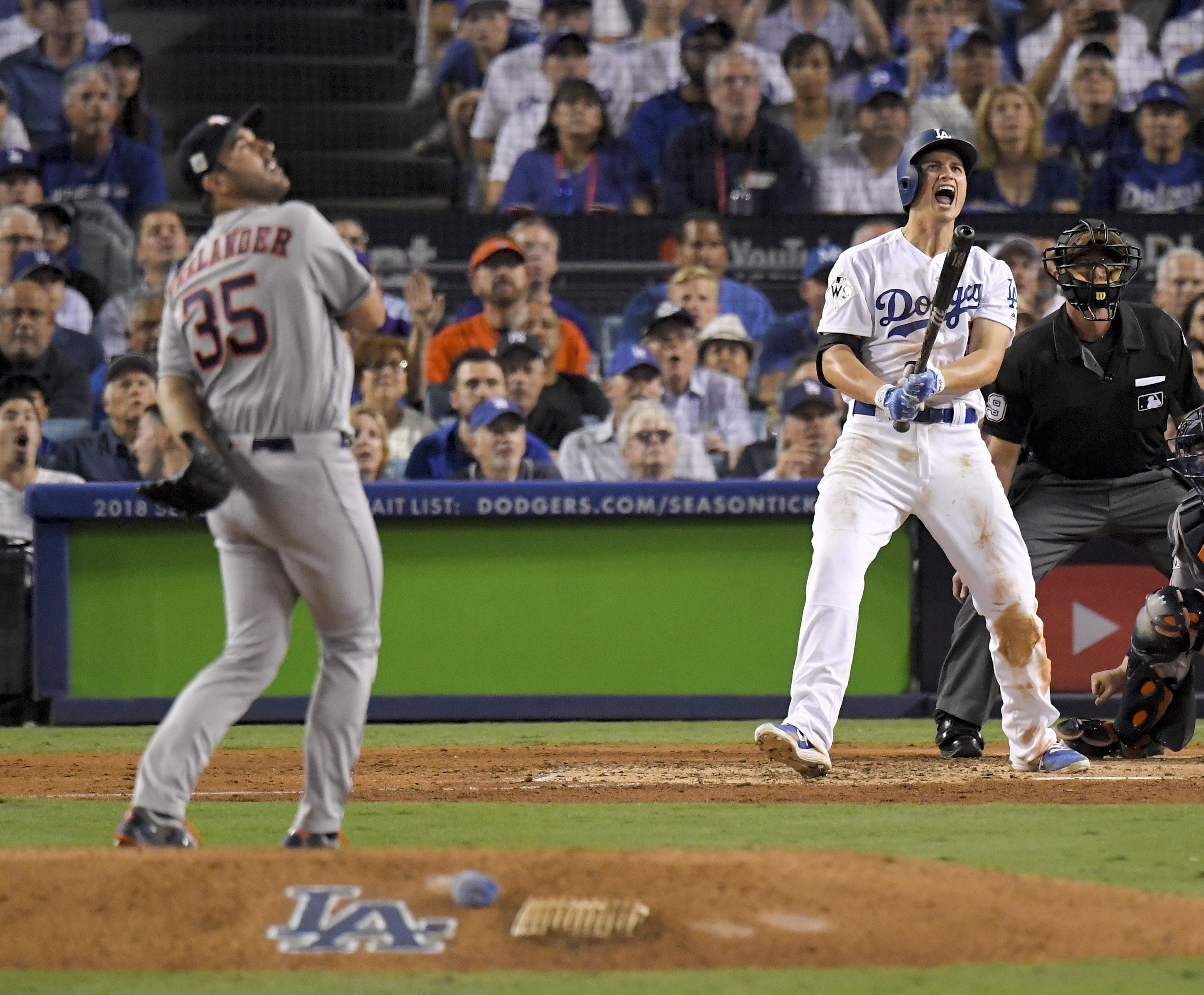 Corey Seager's World Series home run had everyone excited in Game 2