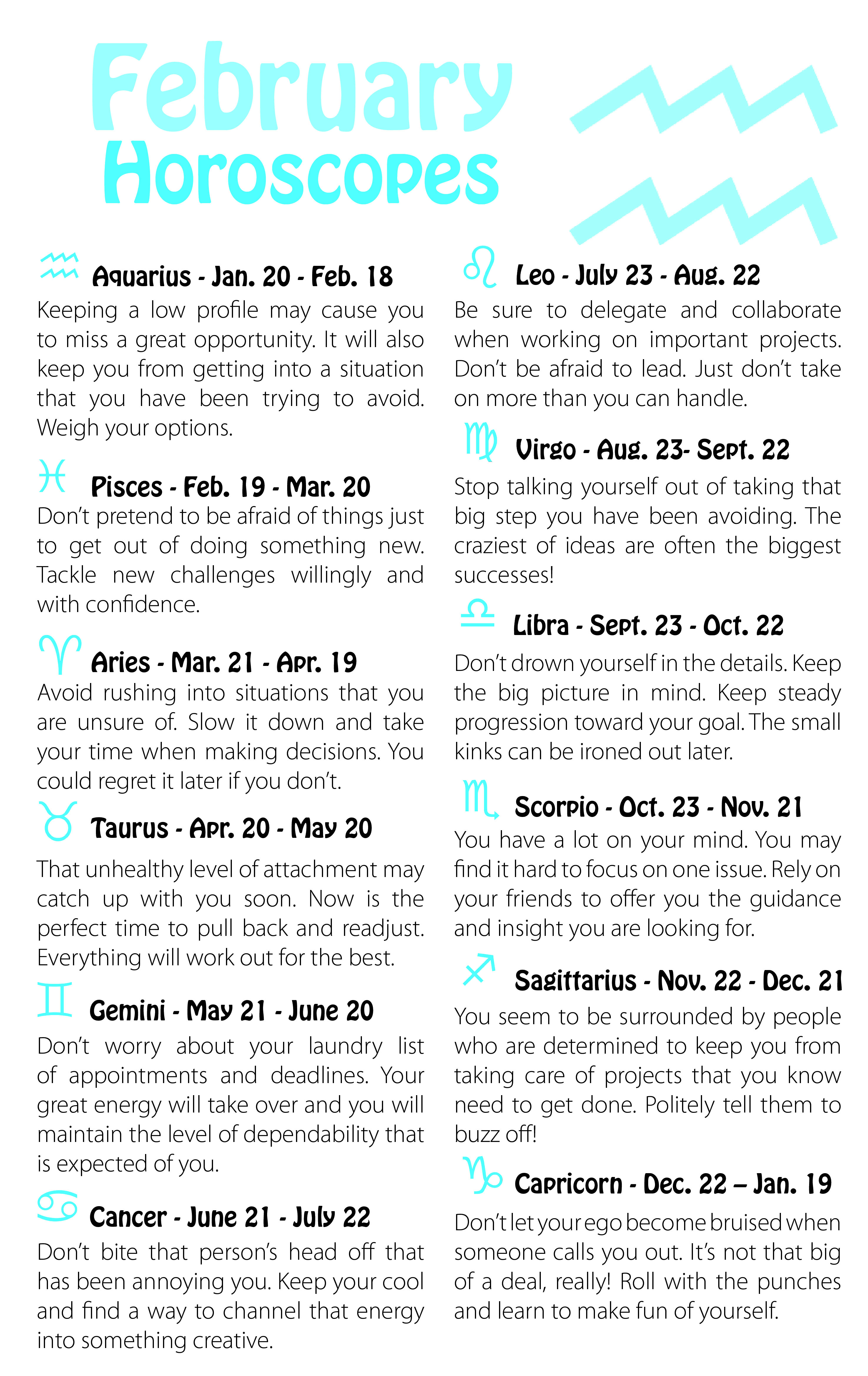 Horoscopes | SchoolPrinting.com